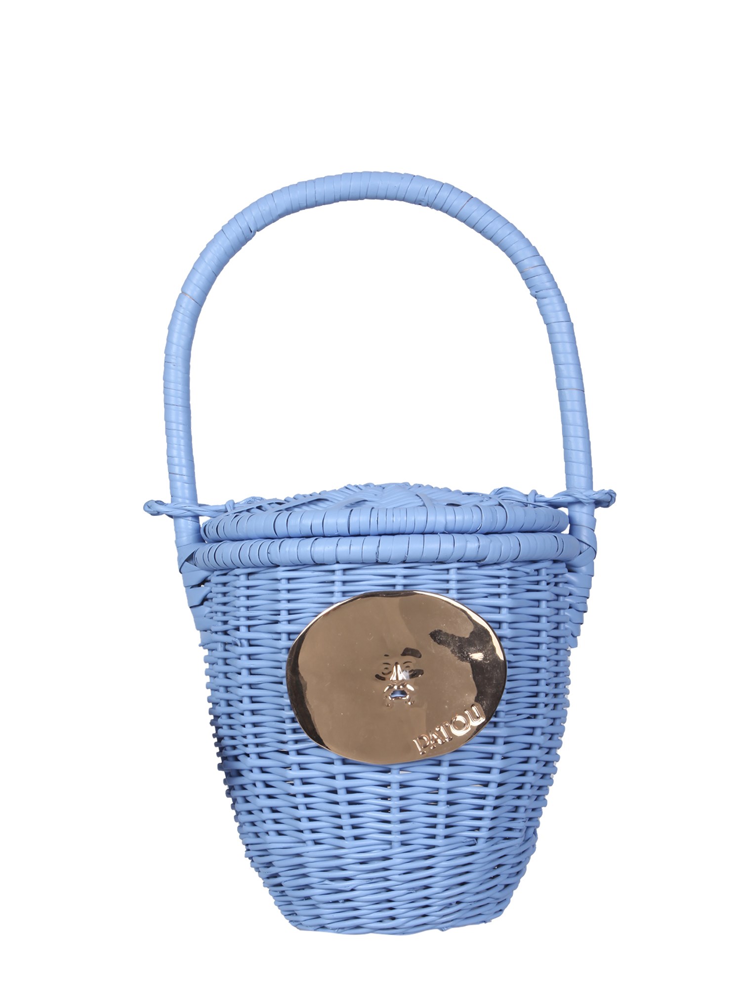 patou wicker bucket bag