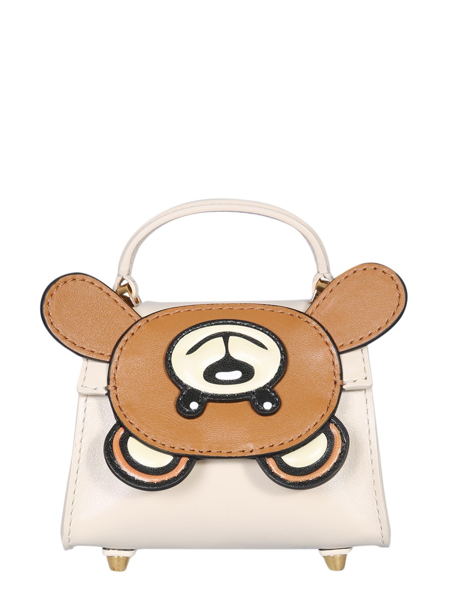 MOSCHINO - MINI TEDDY BEAR LEATHER BAG - Eleonora Bonucci