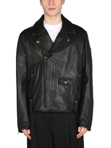 belstaff mens leather motorcycle jacket