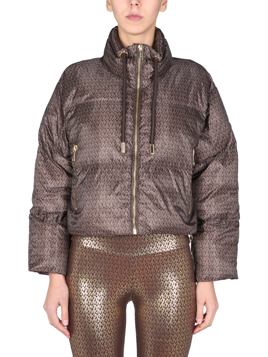 MICHAEL BY MICHAEL KORS - CROPPED DOWN JACKET WITH MONOGRAM LOGO - Eleonora  Bonucci