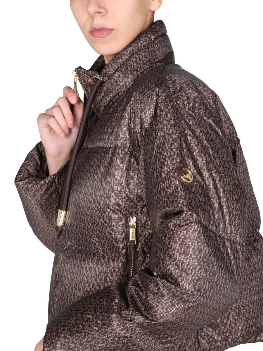 MICHAEL BY MICHAEL KORS - CROPPED DOWN JACKET WITH MONOGRAM LOGO - Eleonora  Bonucci