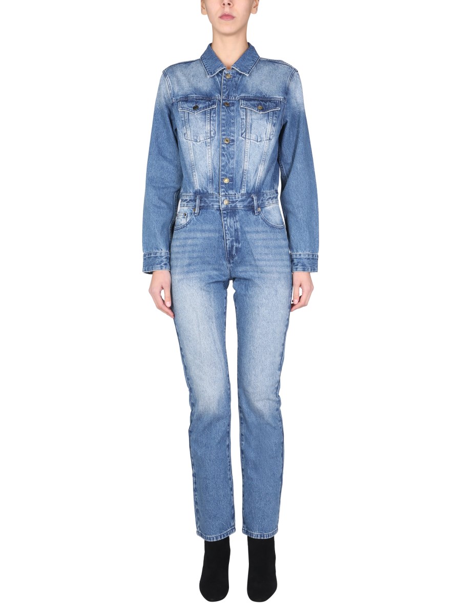 Michael kors cheap denim jumpsuit womens