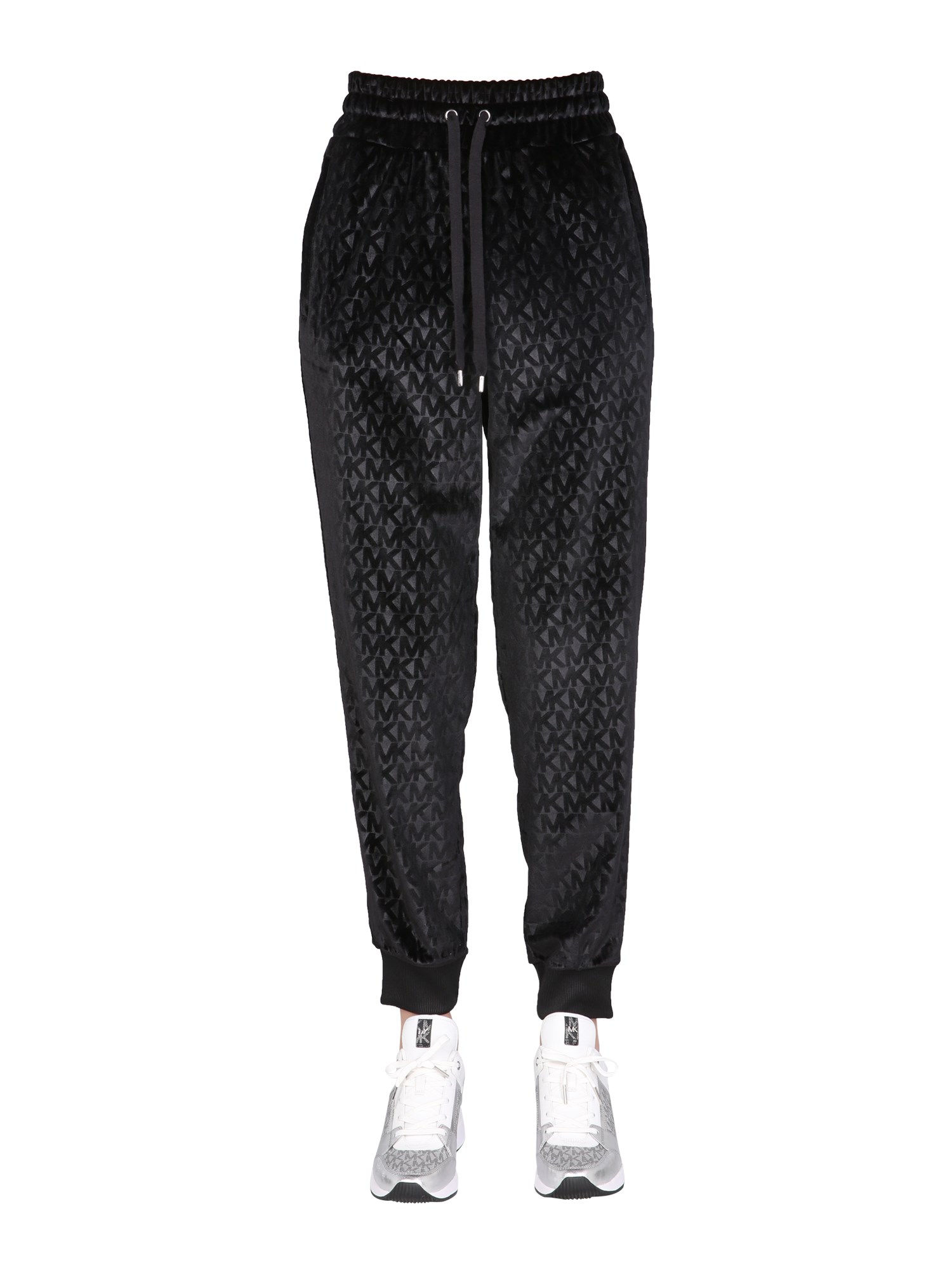 michael by michael kors jogging pants with monogram logo