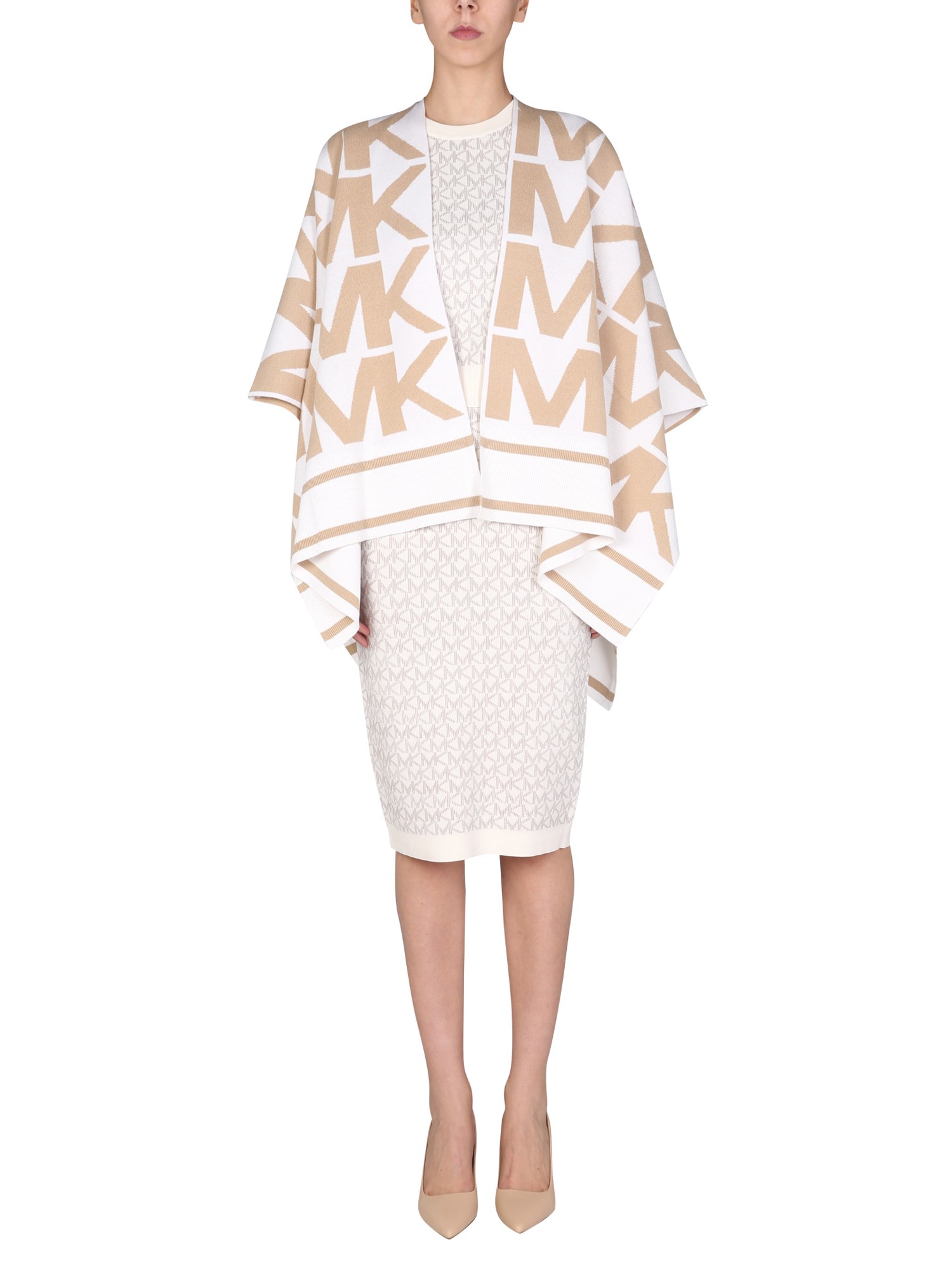 michael by michael kors cape with monogram logo