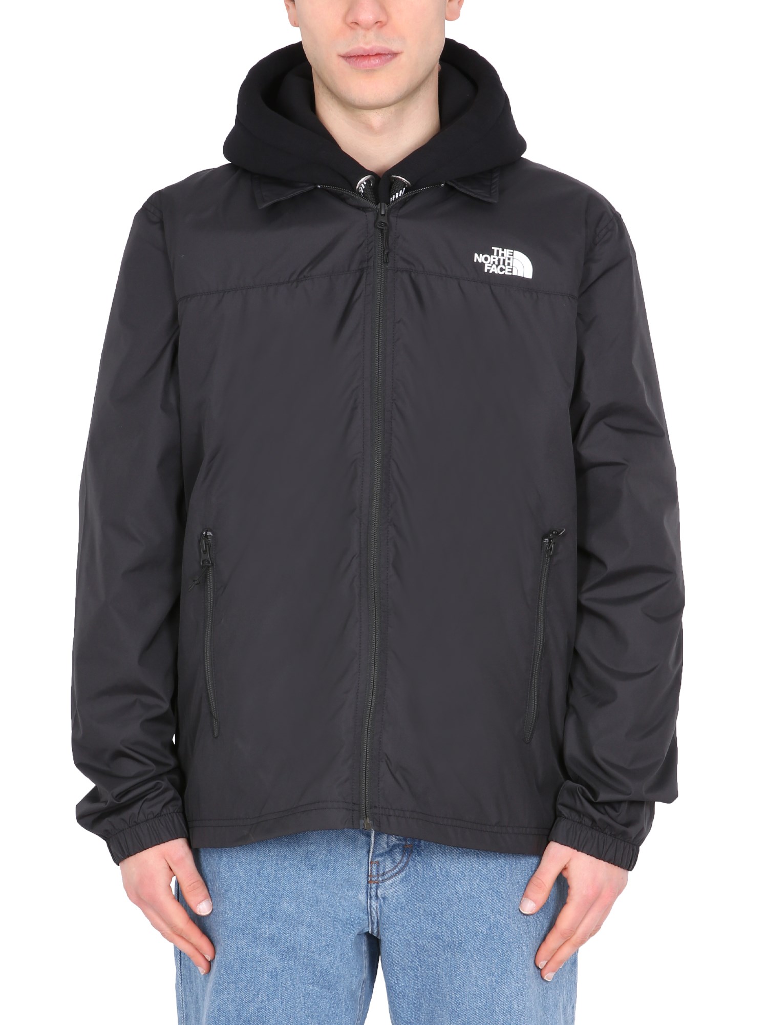 the north face giacca con stampa logo