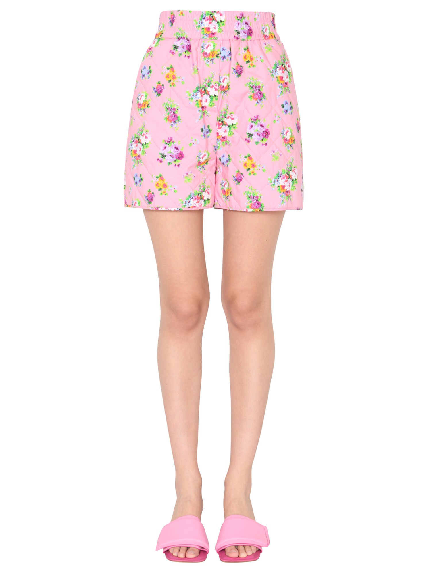 msgm shorts con stampa "micro bouquet"
