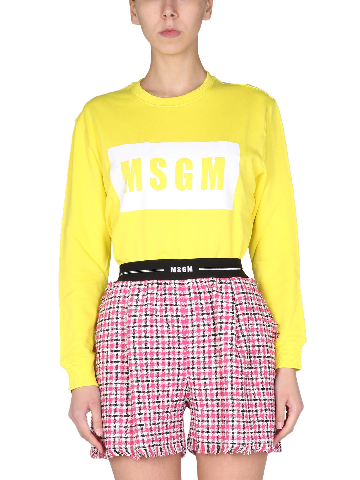 msgm felpa con box logo