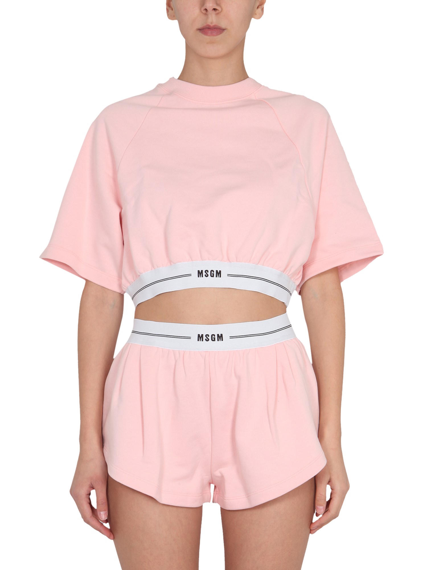 msgm t-shirt cropped