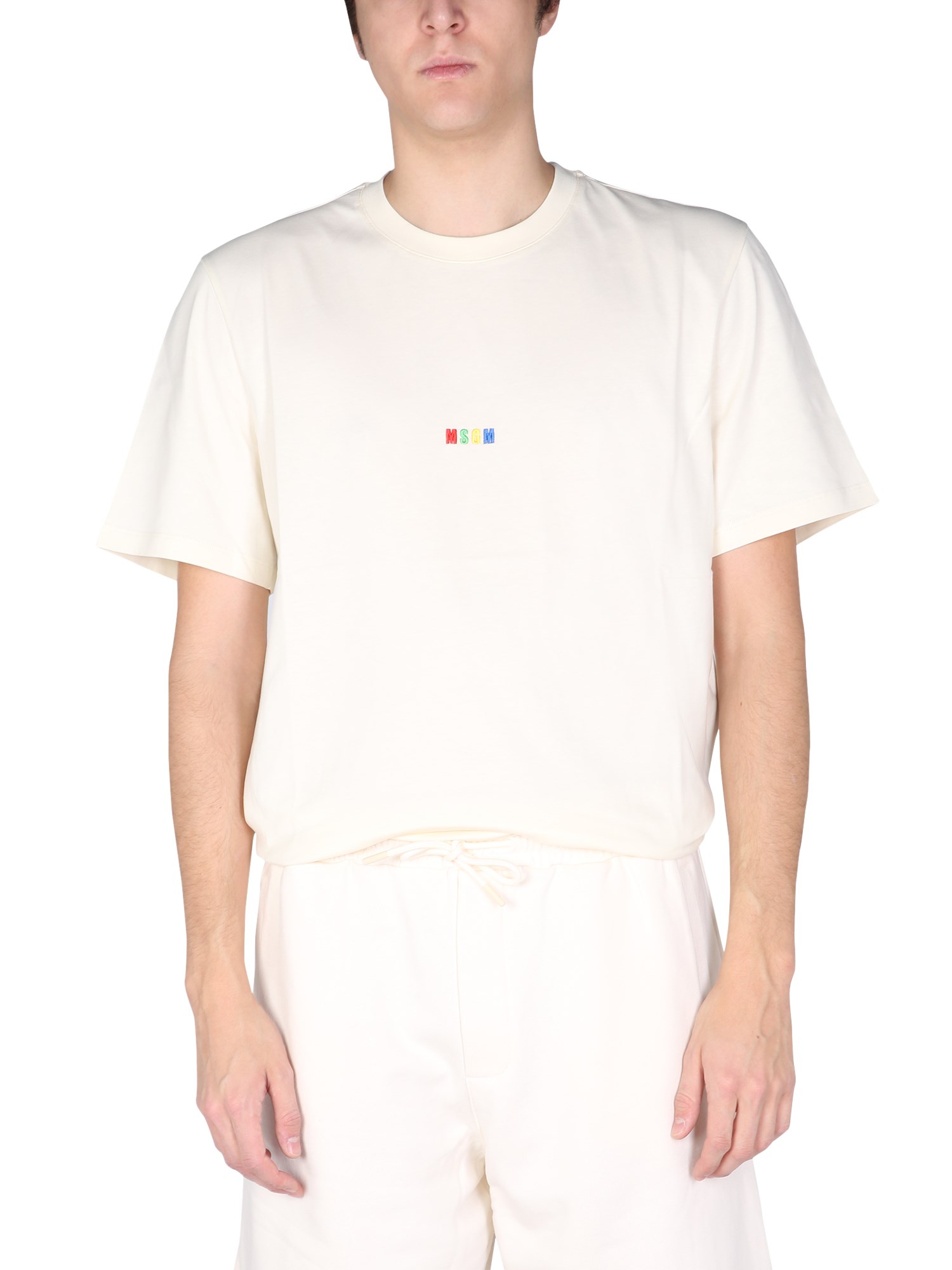 msgm t-shirt con micro logo