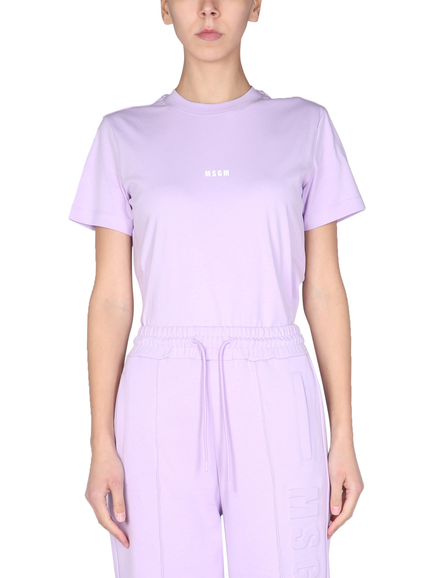 msgm t-shirt con micro logo