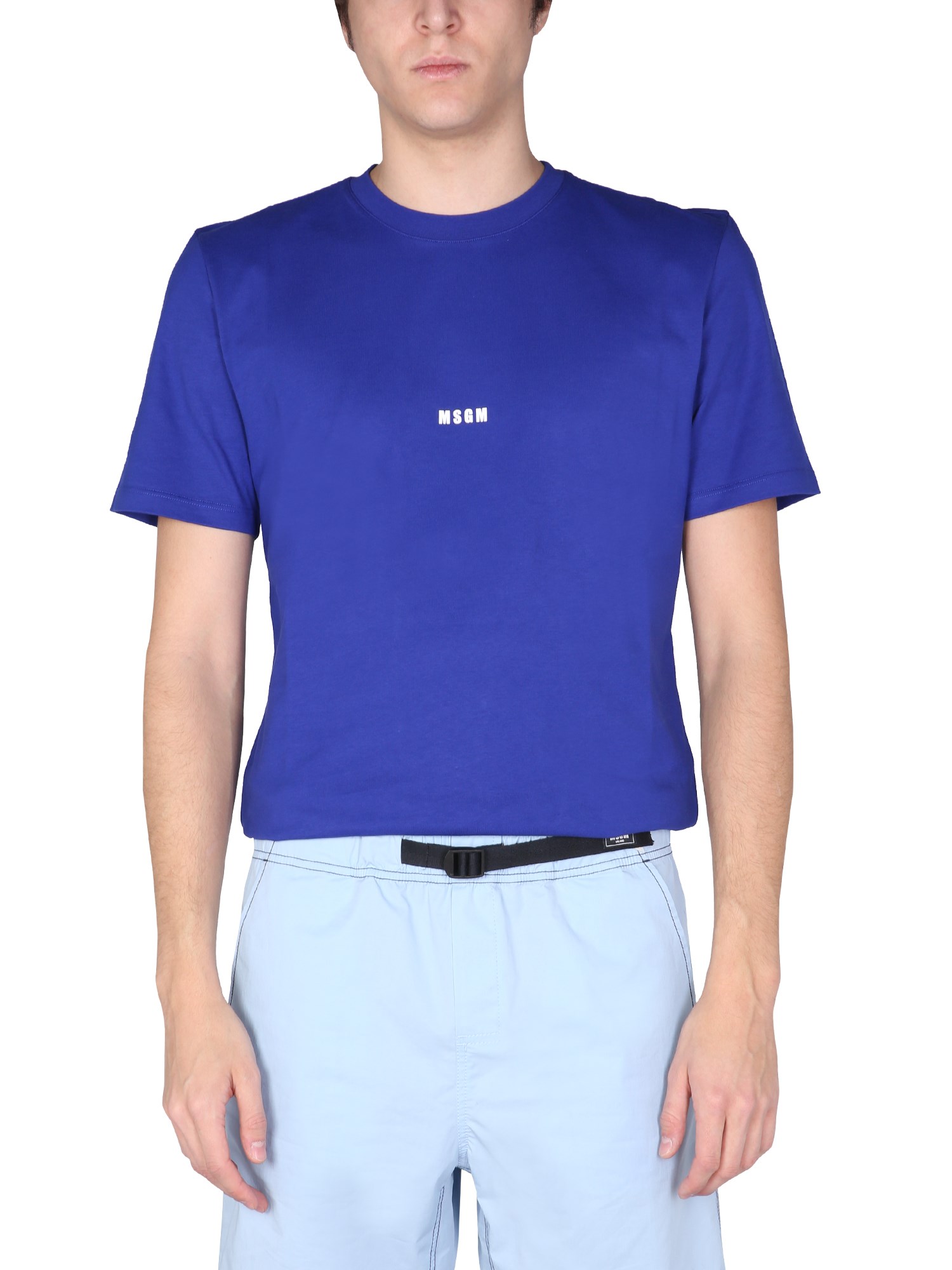 msgm t-shirt con micro logo