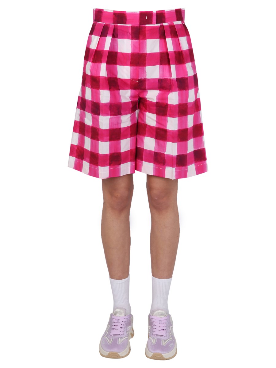 MSGM SHORTS "CHECK" CON MOTIVO A QUADRI