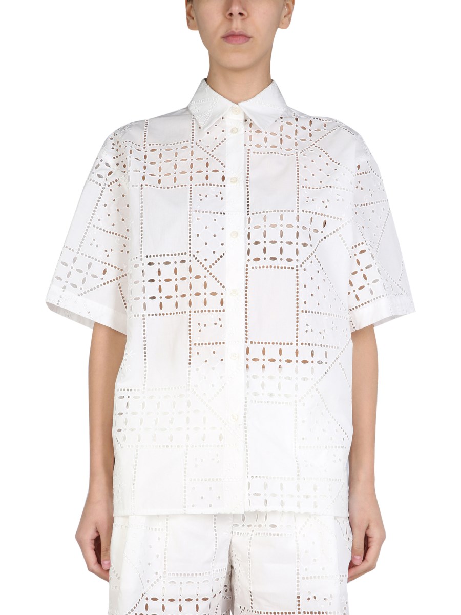 MSGM CAMICIA IN PIZZO SANGALLO Eleonora Bonucci