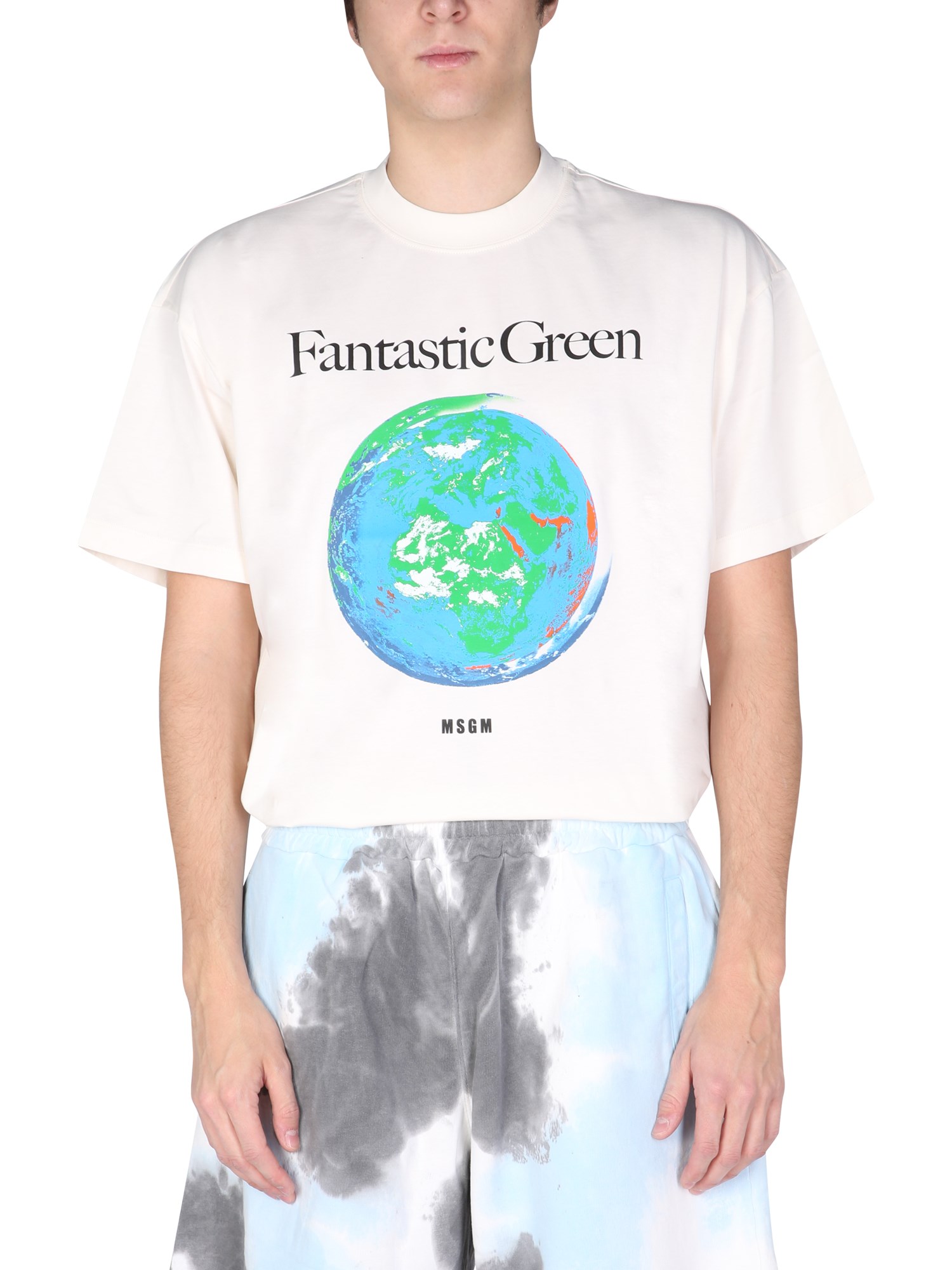 msgm t-shirt "fantstic green"