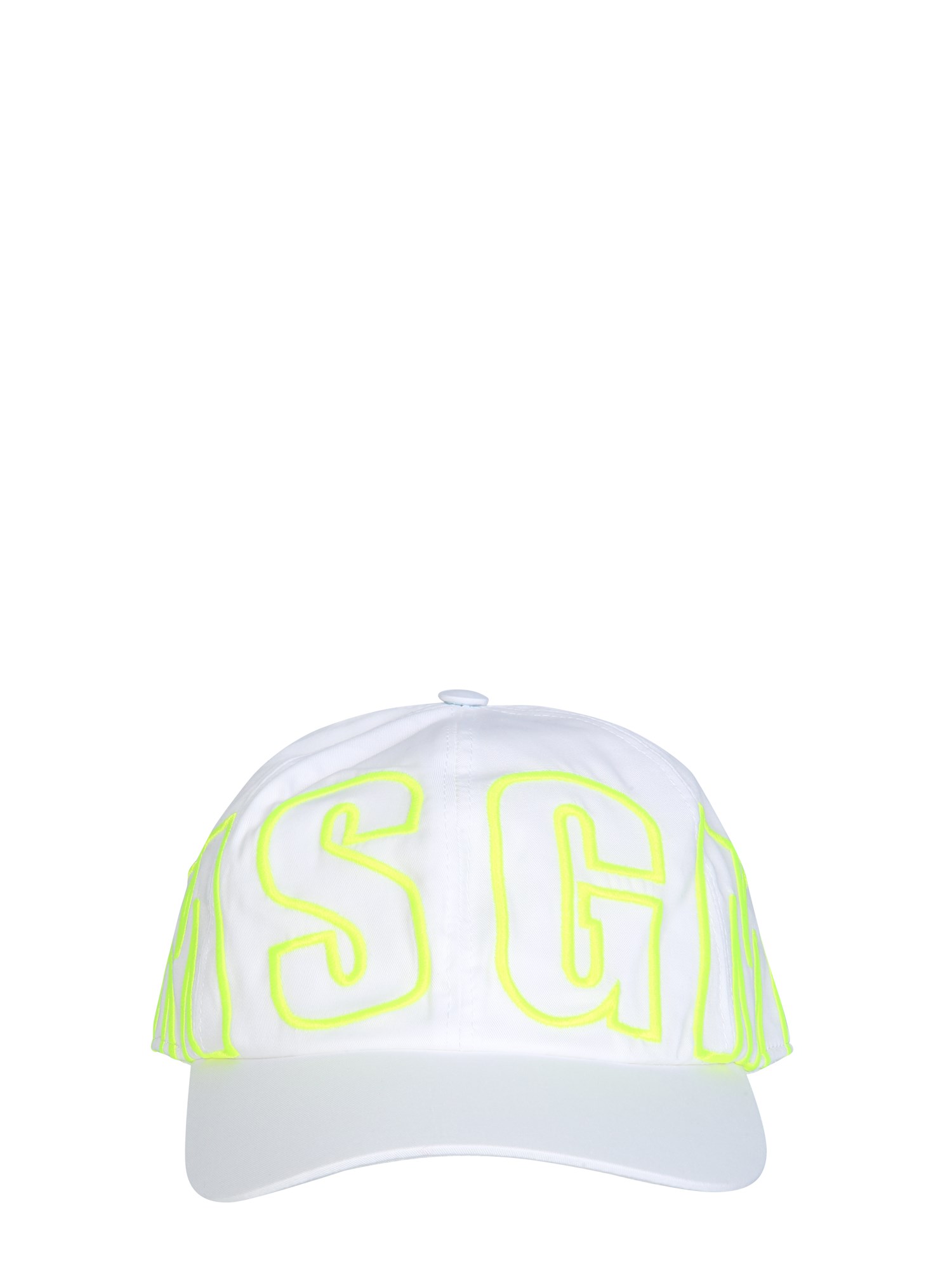 msgm cappello da baseball con maxi logo