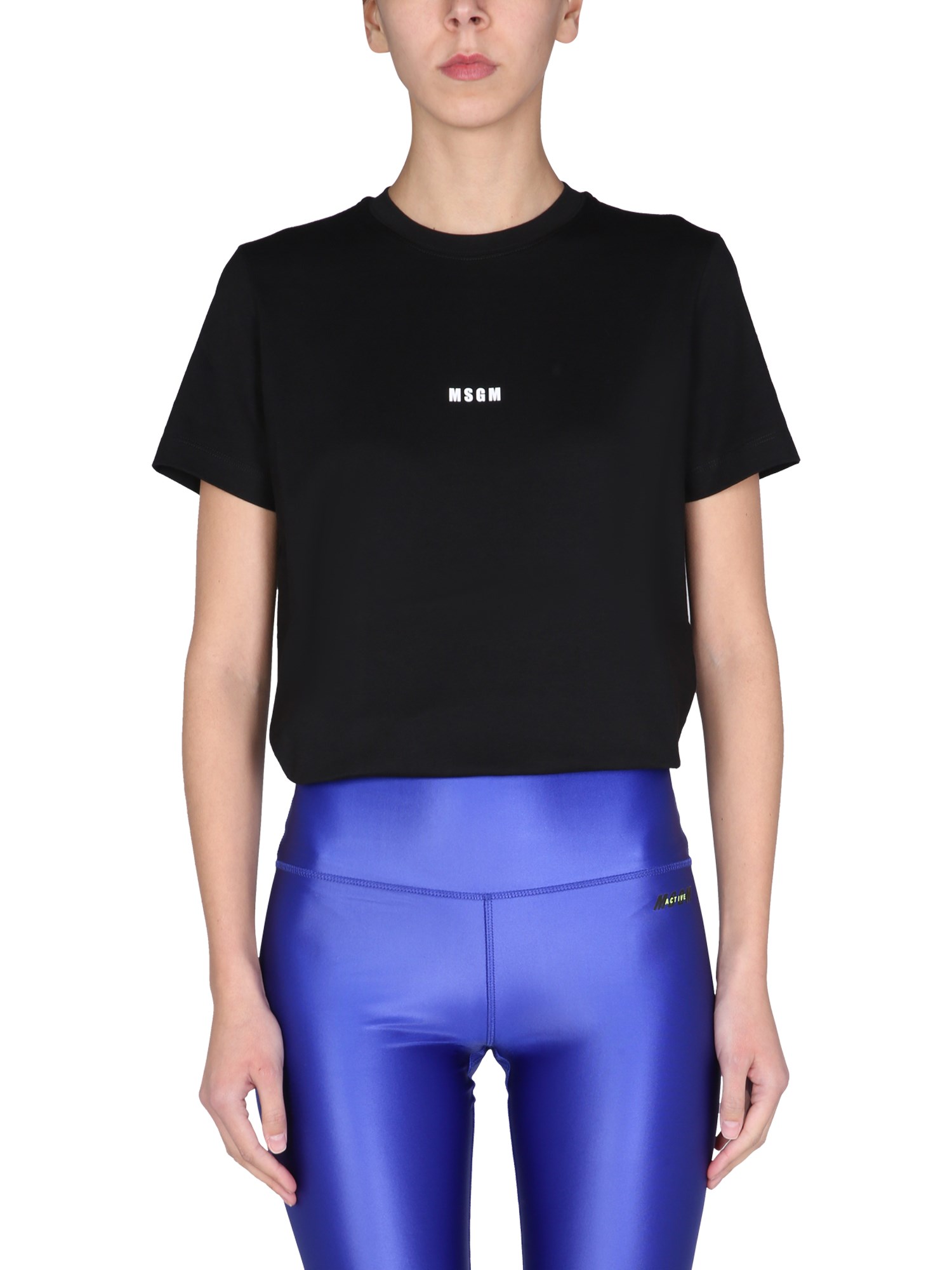 msgm t-shirt con micro logo