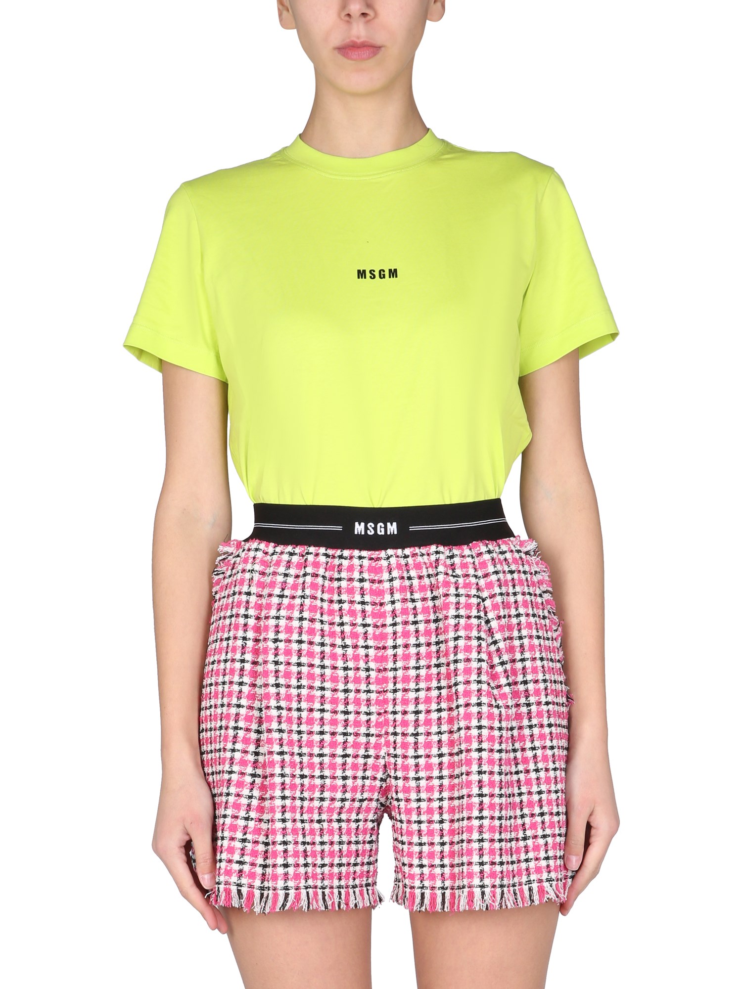 msgm t-shirt con micro logo