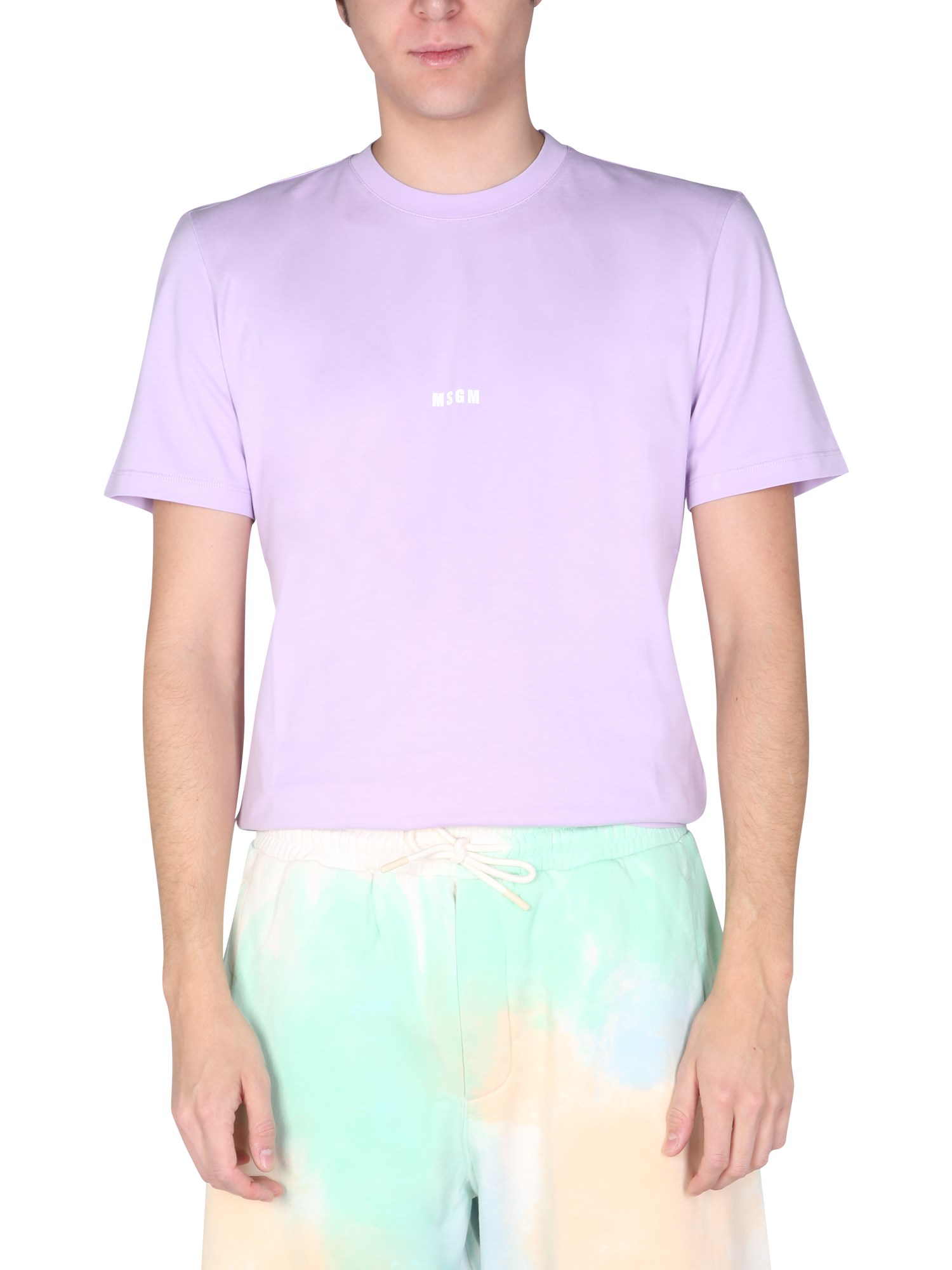 msgm t-shirt con micro logo