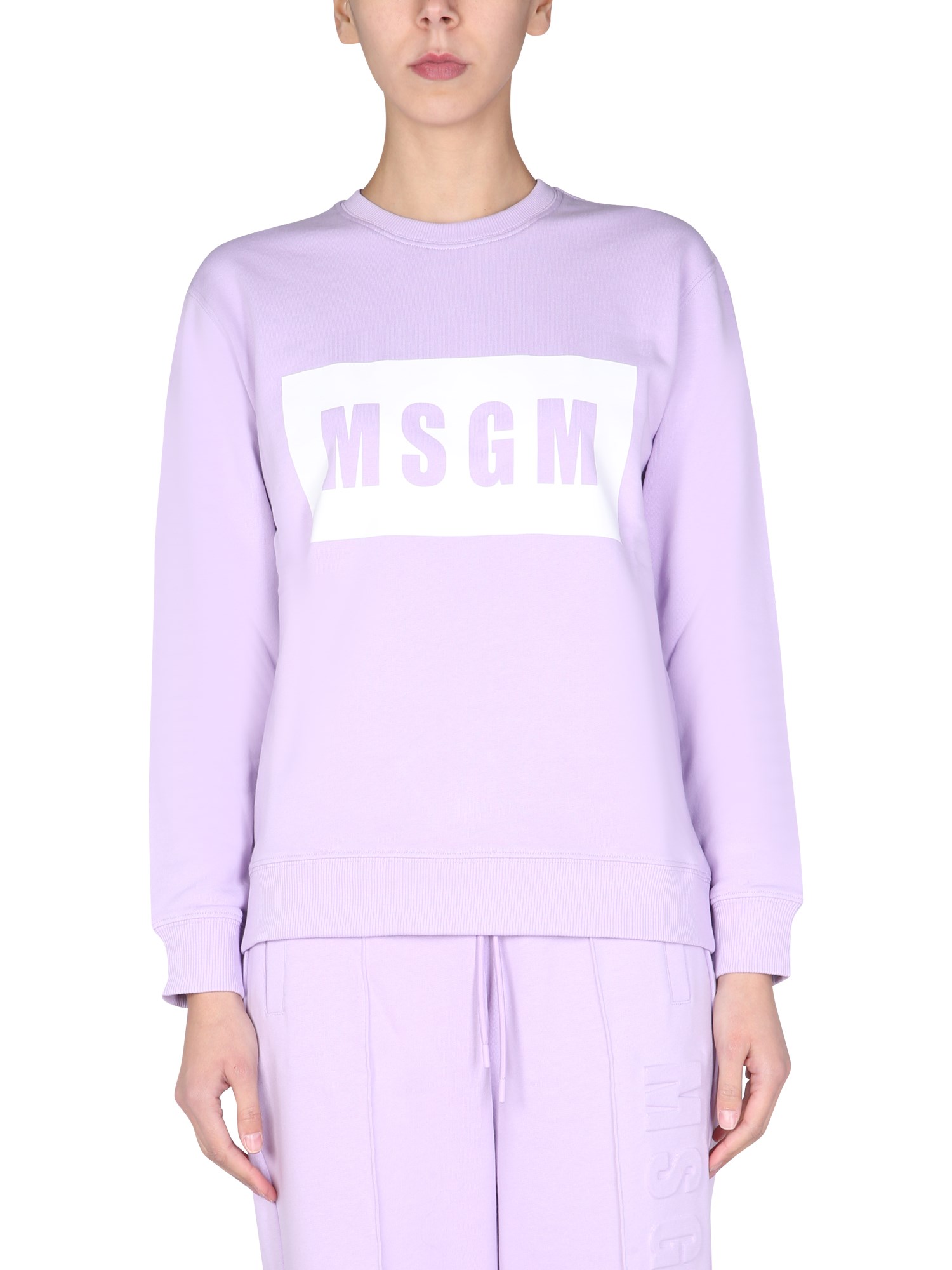 msgm felpa con box logo