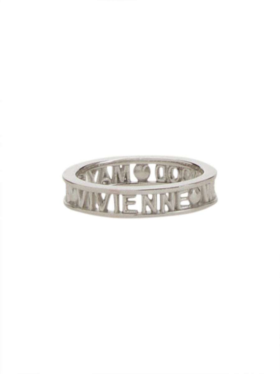 Vivienne westwood silver ring sales