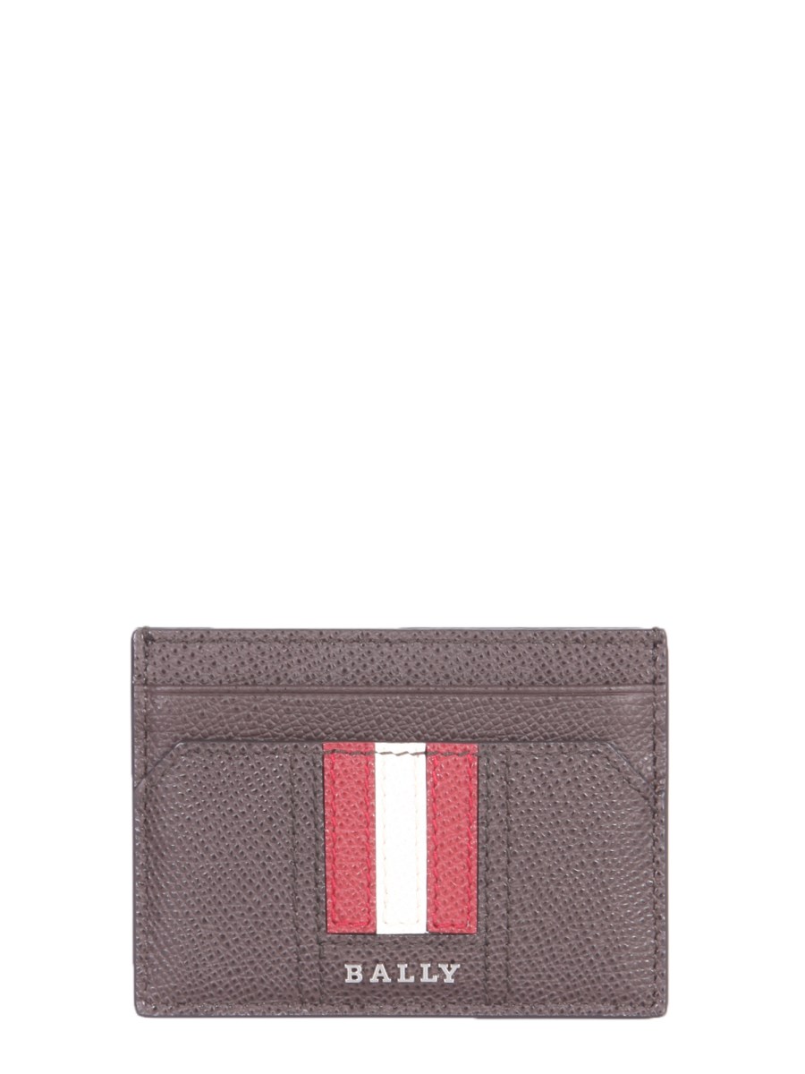 BALLY PORTACARTE THAR IN PELLE MARTELLATA