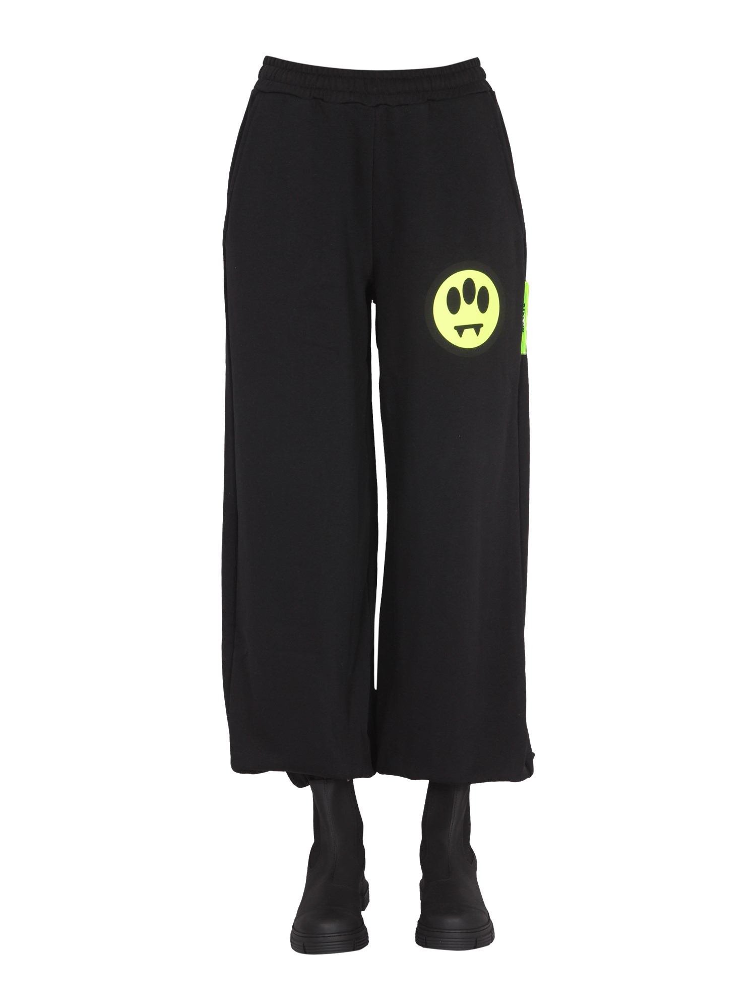 barrow pantalone jogging con stampa logo