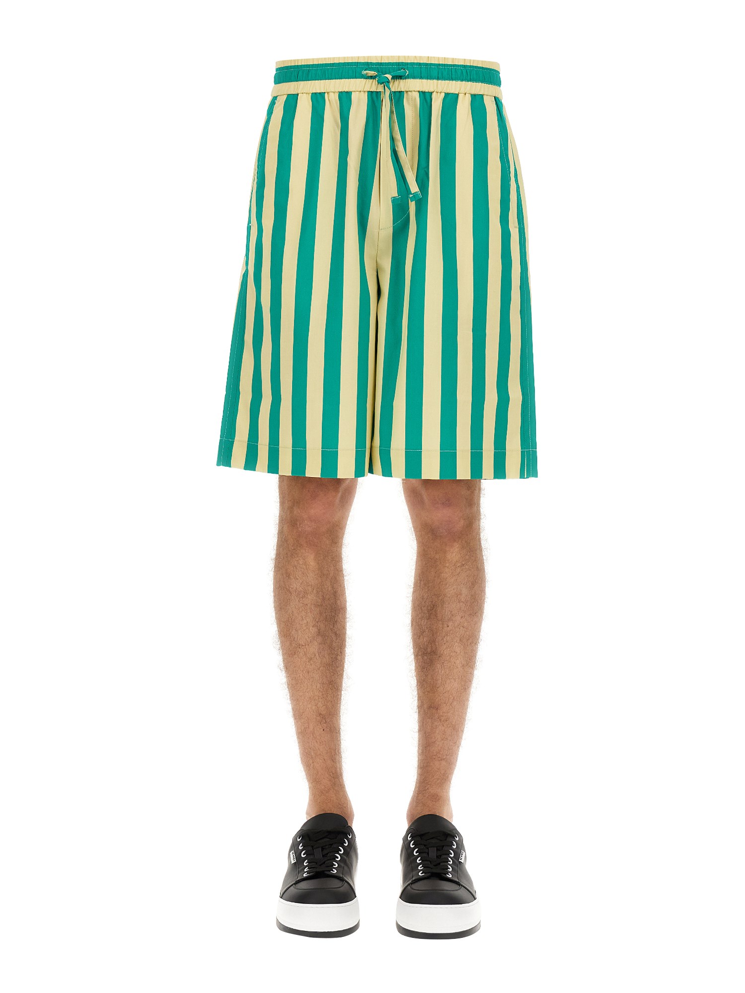 sunnei striped pattern bermuda shorts