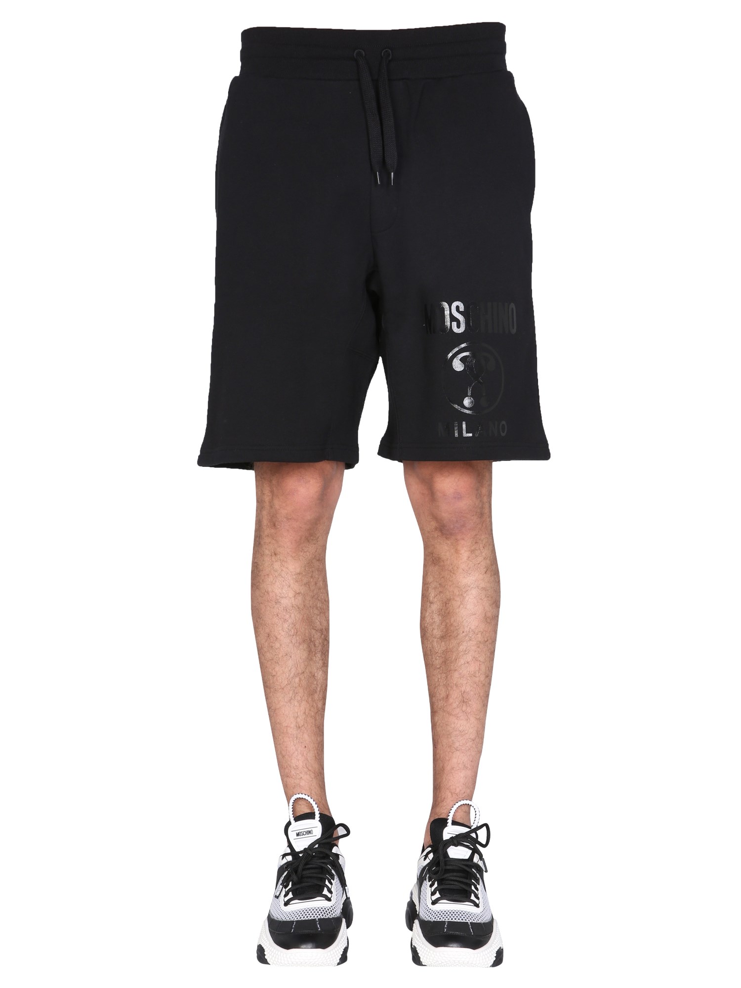 moschino "double question mark" shorts