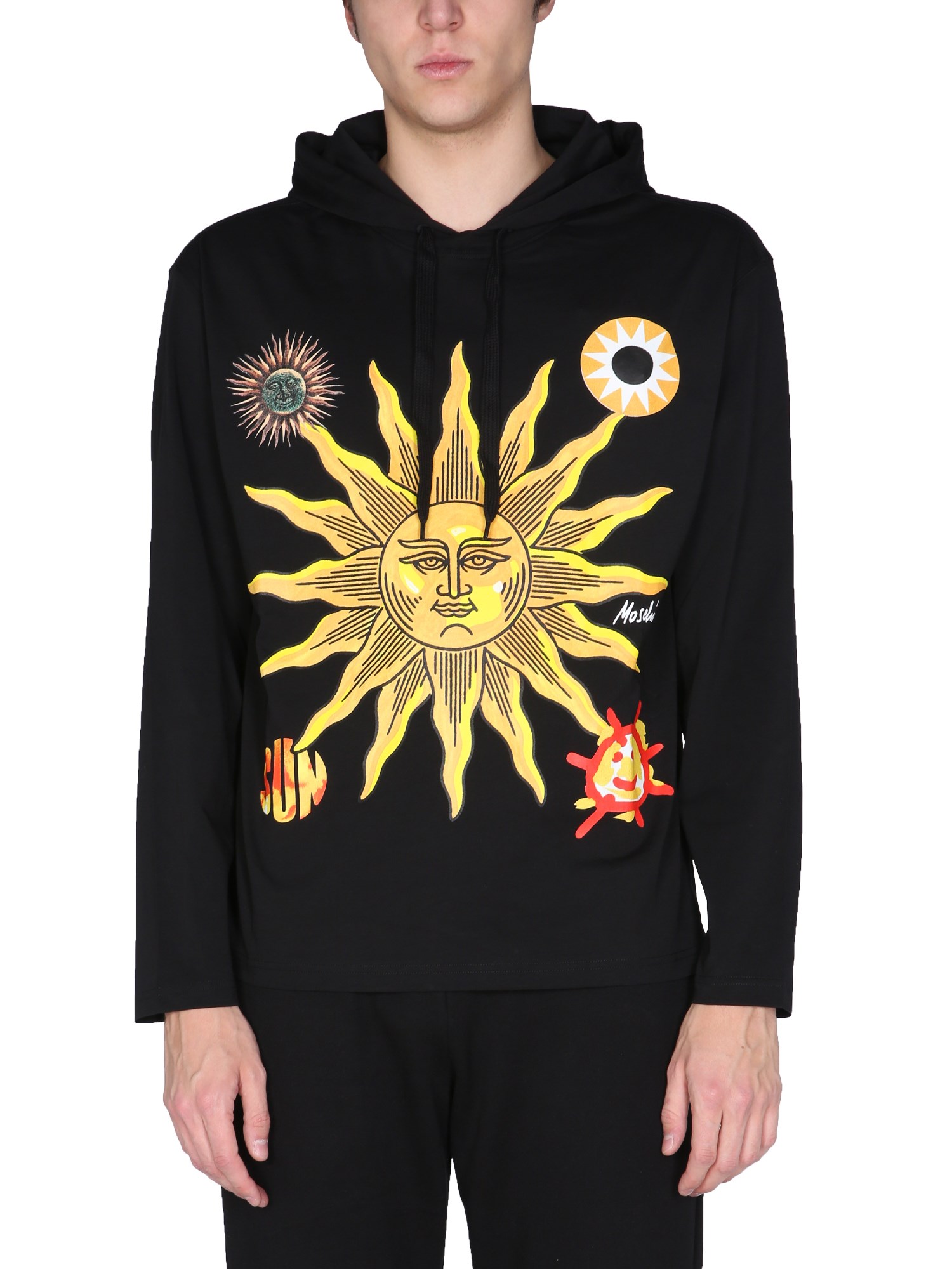 moschino "sun smiley" sweatshirt