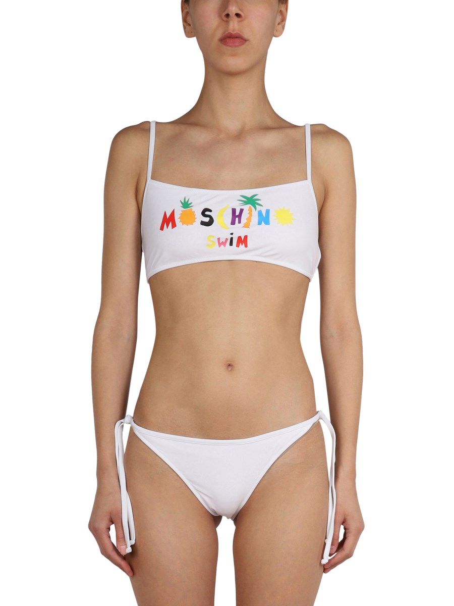 MOSCHINO SLIP BIKINI IN NYLON