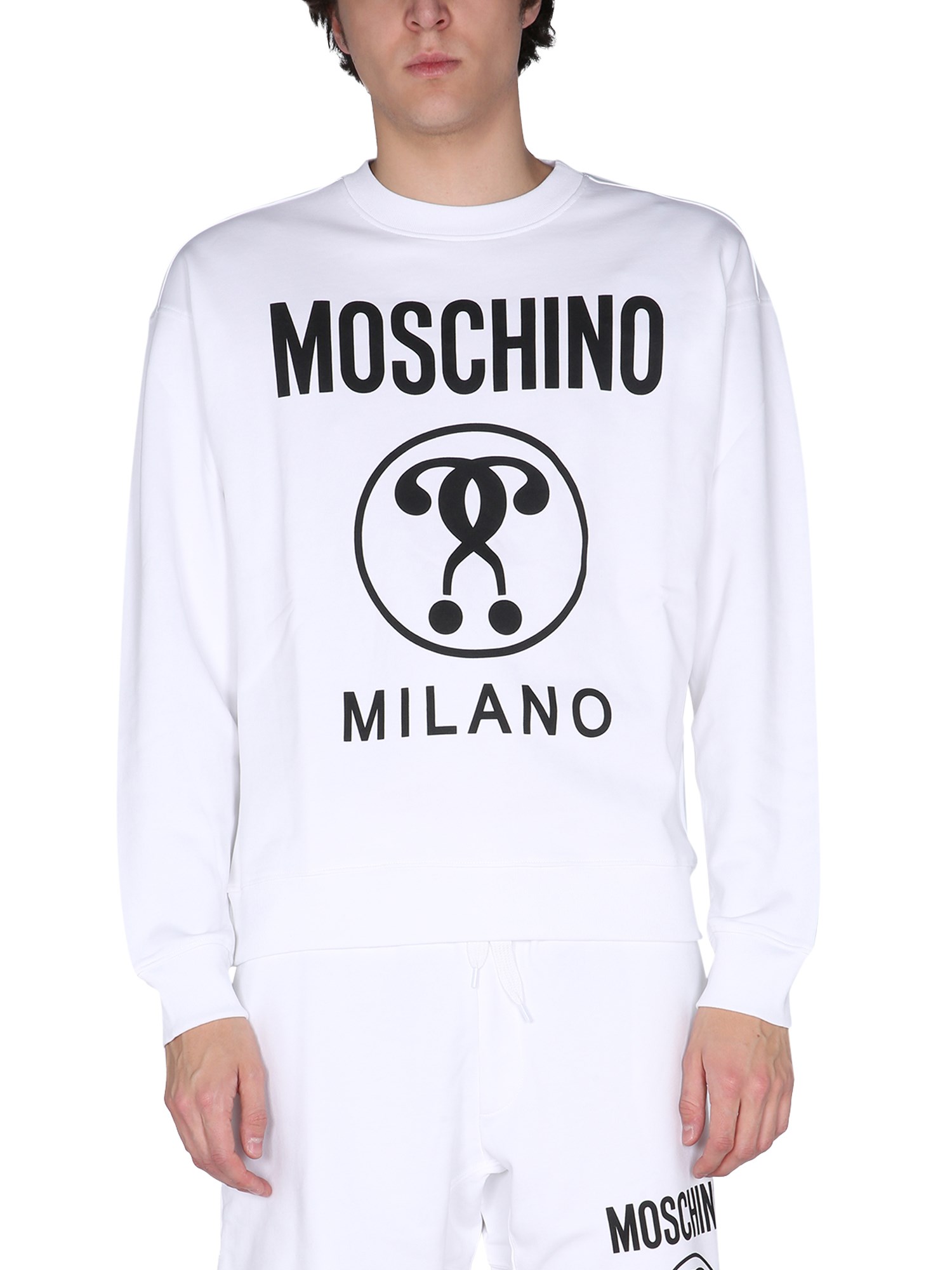 moschino "double question mark sweatshirt