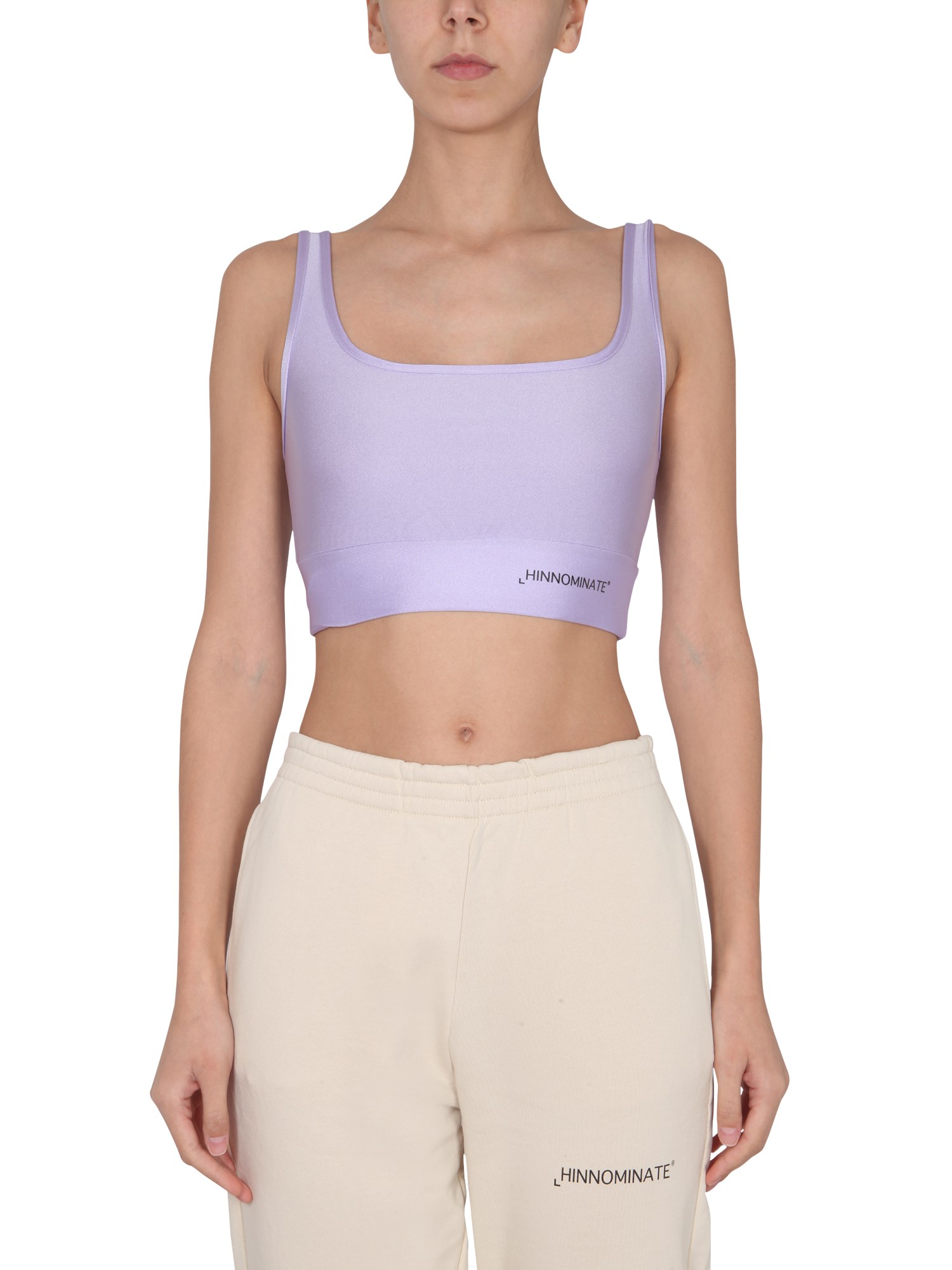 hinnominate crop top in lurex