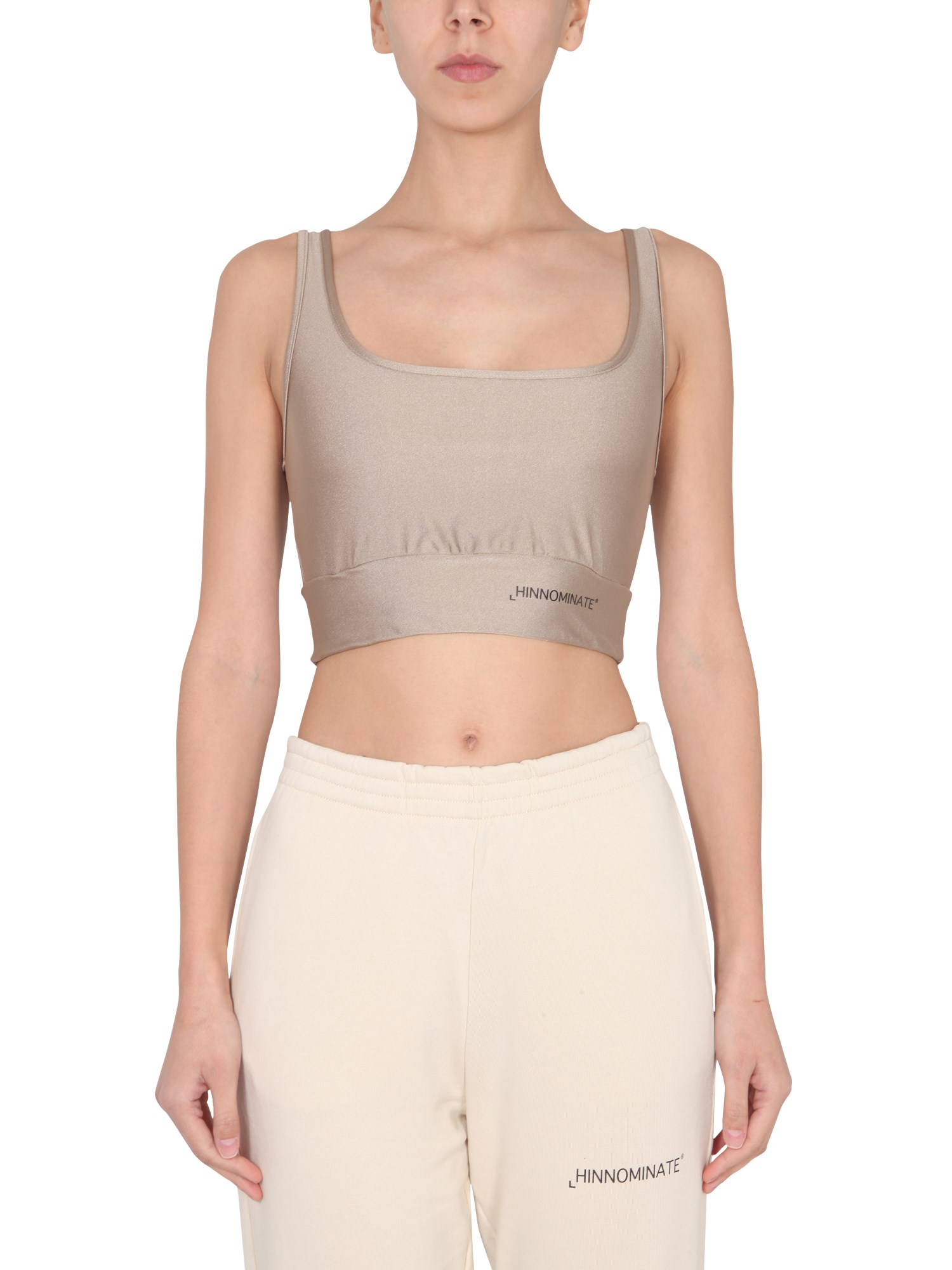 hinnominate lurex crop top