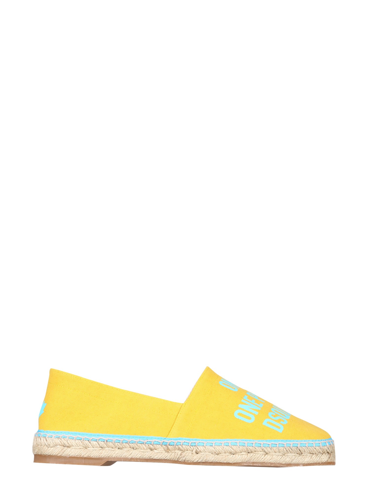 Dsquared2 Dsquared Men Organic Canvas Espadrille In Yellow