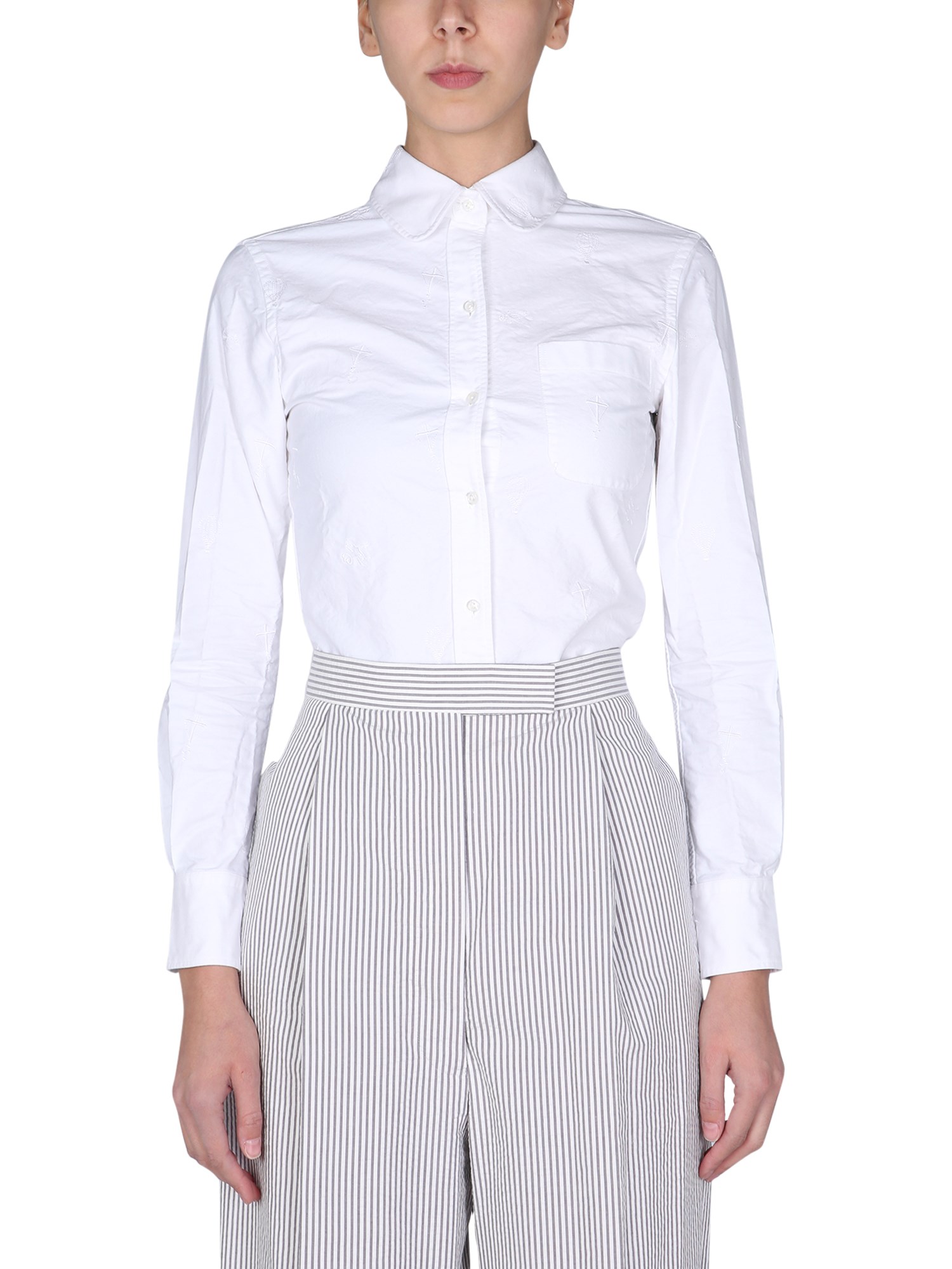 thom browne shirt with 4 bar