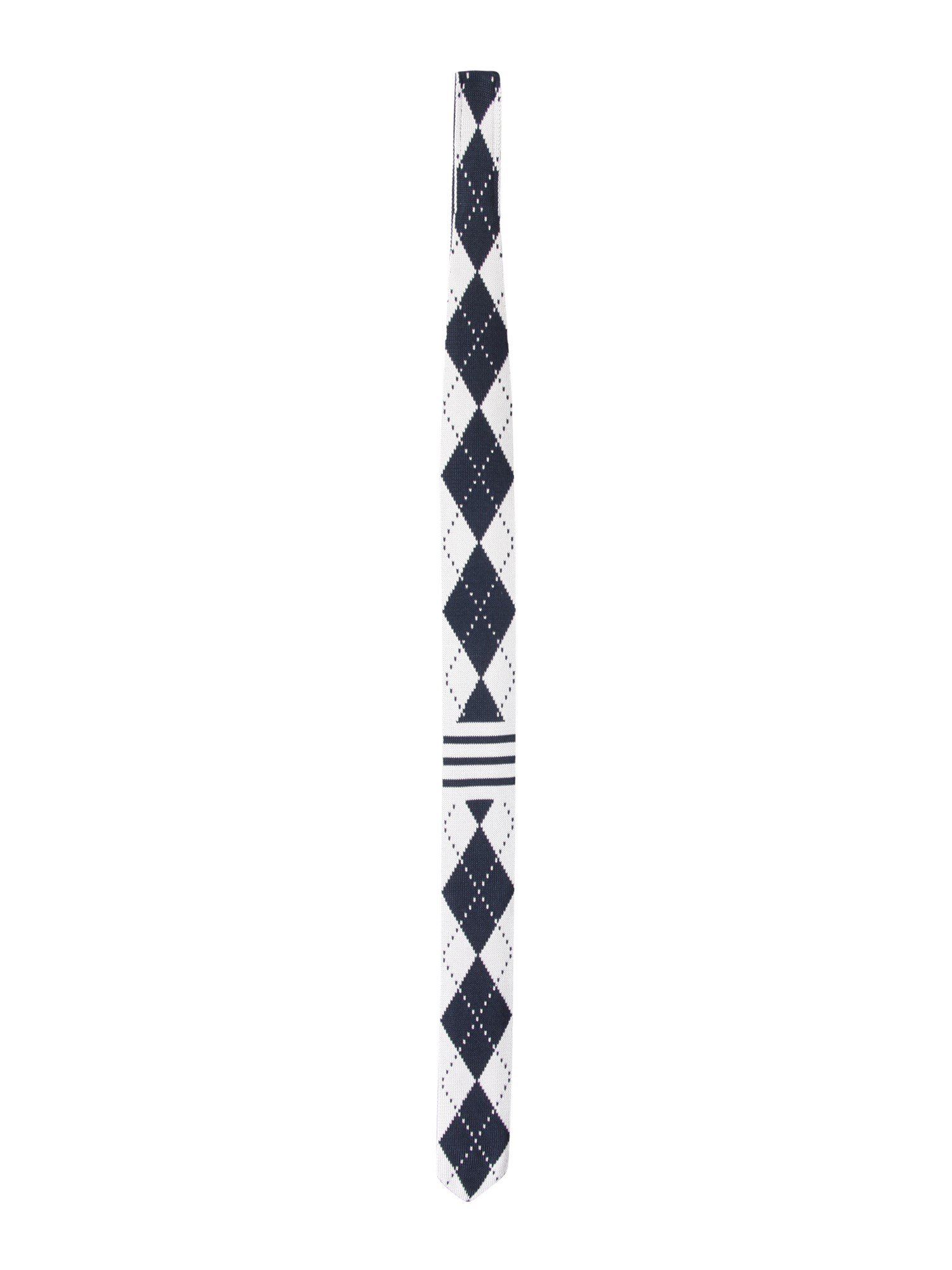 thom browne jacquard knit tie