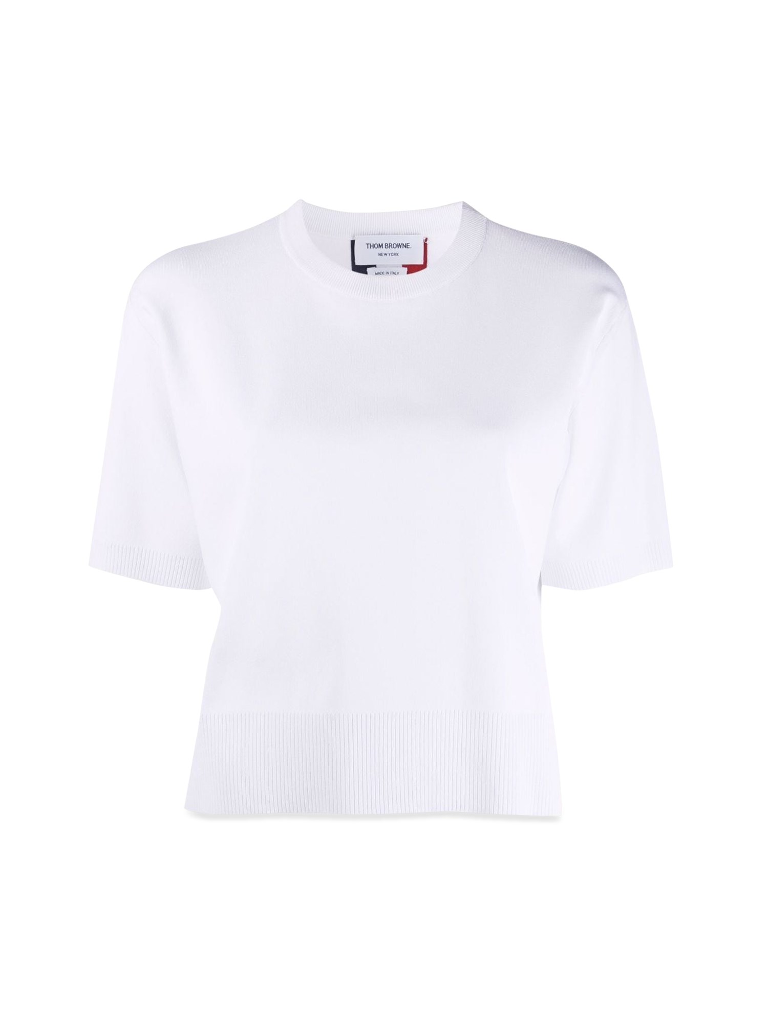 Shop Thom Browne Boxy Fit T-shirt In White