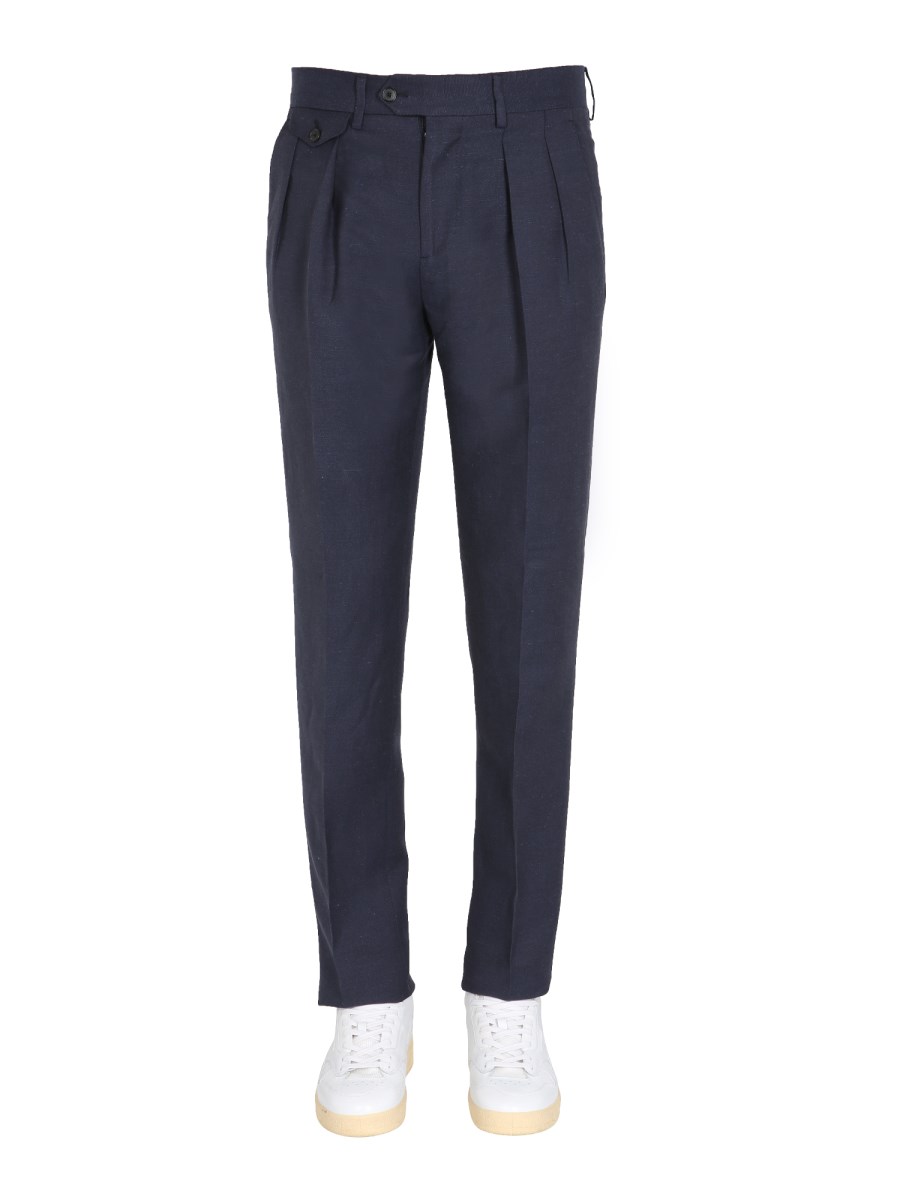 LARDINI PANTALONE REGULAR FIT IN MISTO VISCOSA