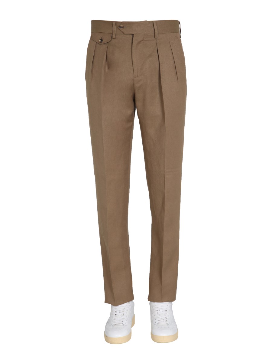 LARDINI PANTALONE REGULAR FIT IN MISTO VISCOSA