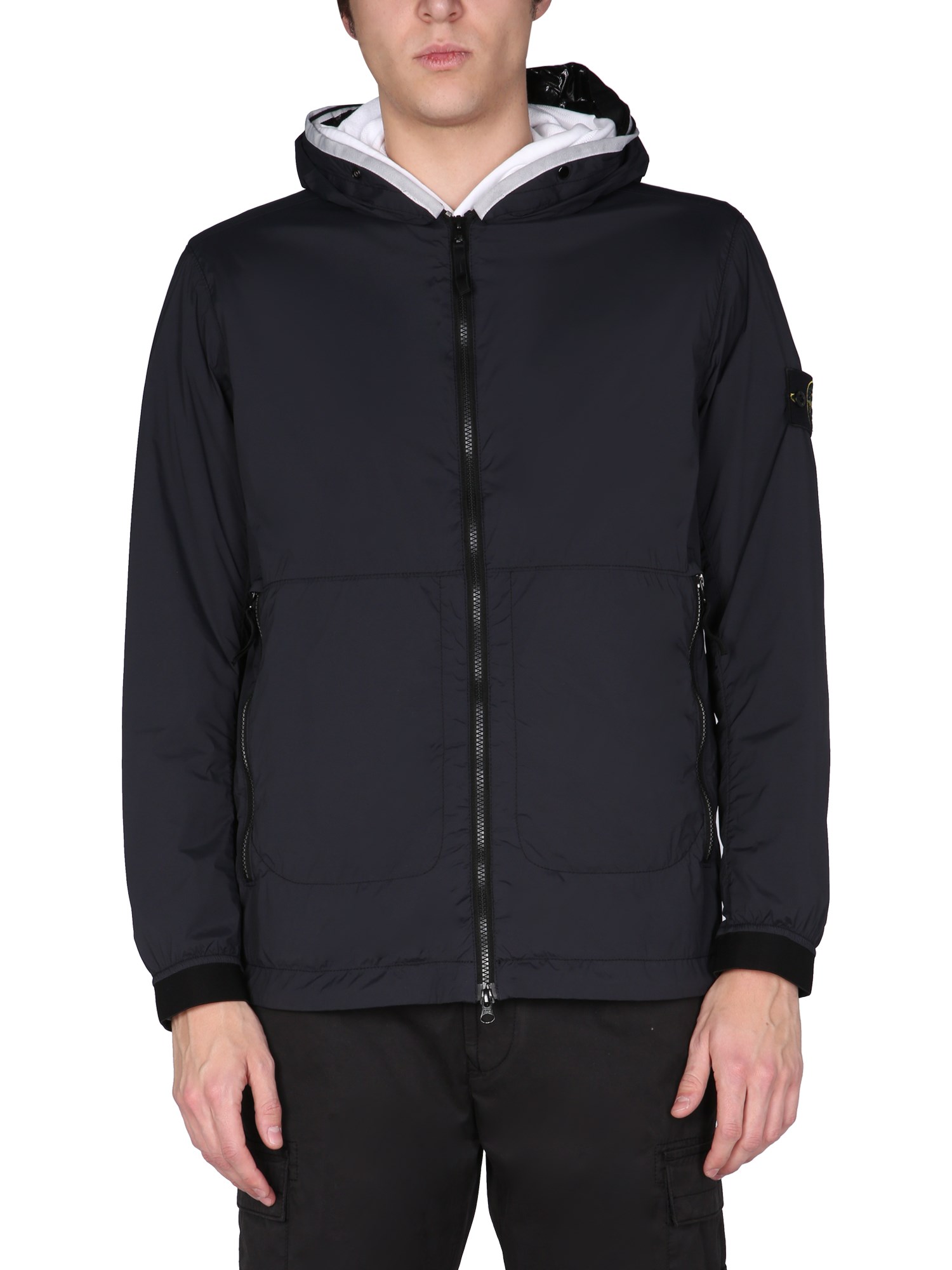 stone island hooded jacket
