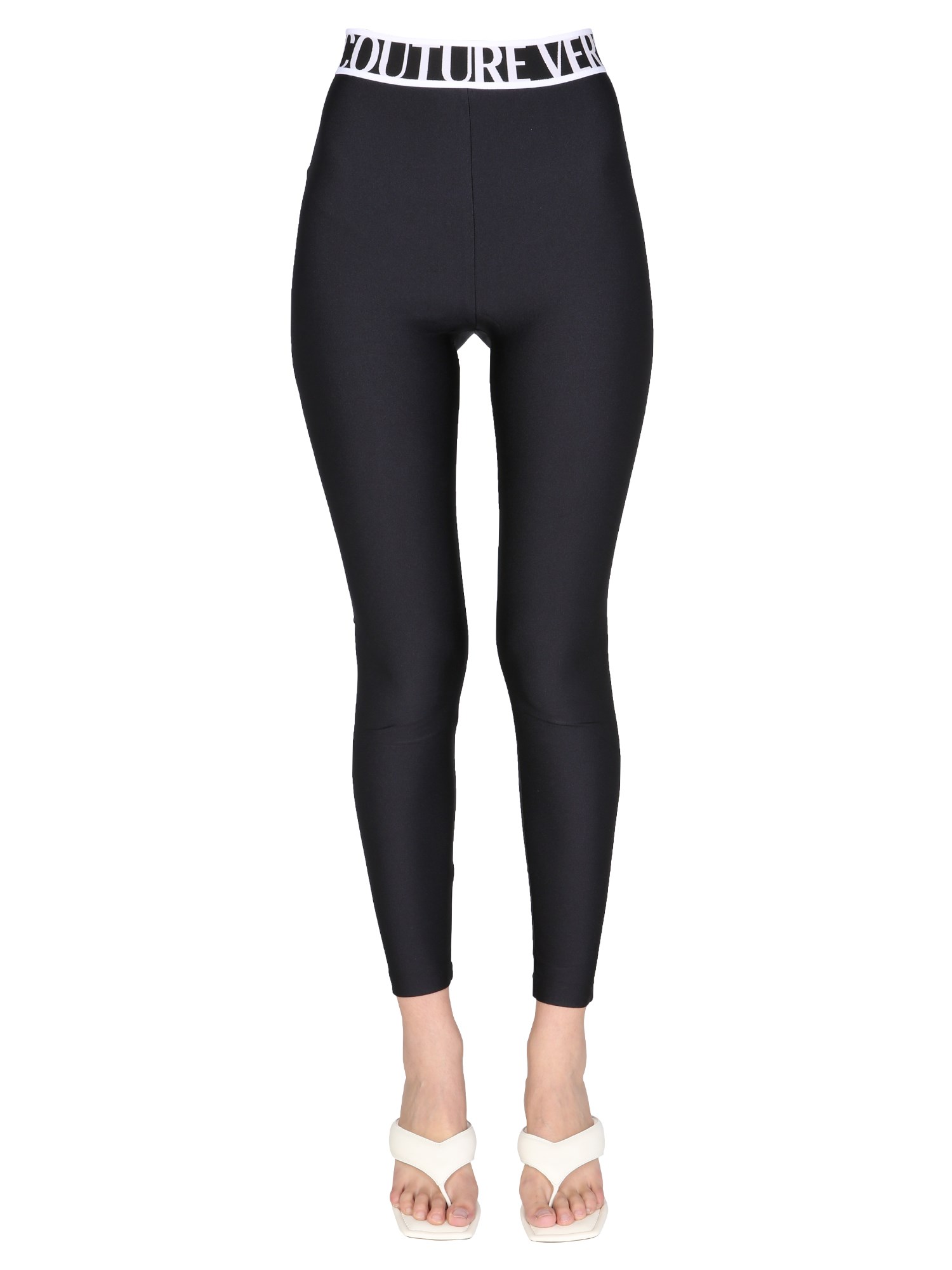 versace jeans couture leggings with logo