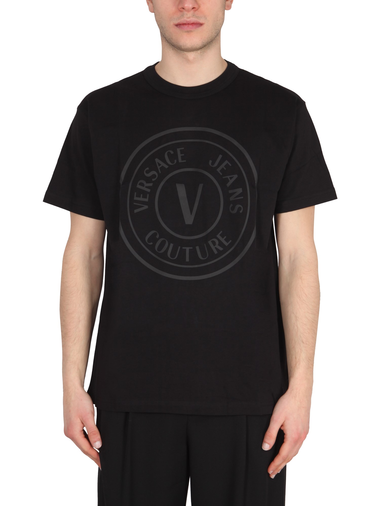 versace jeans couture t-shirt with logo print