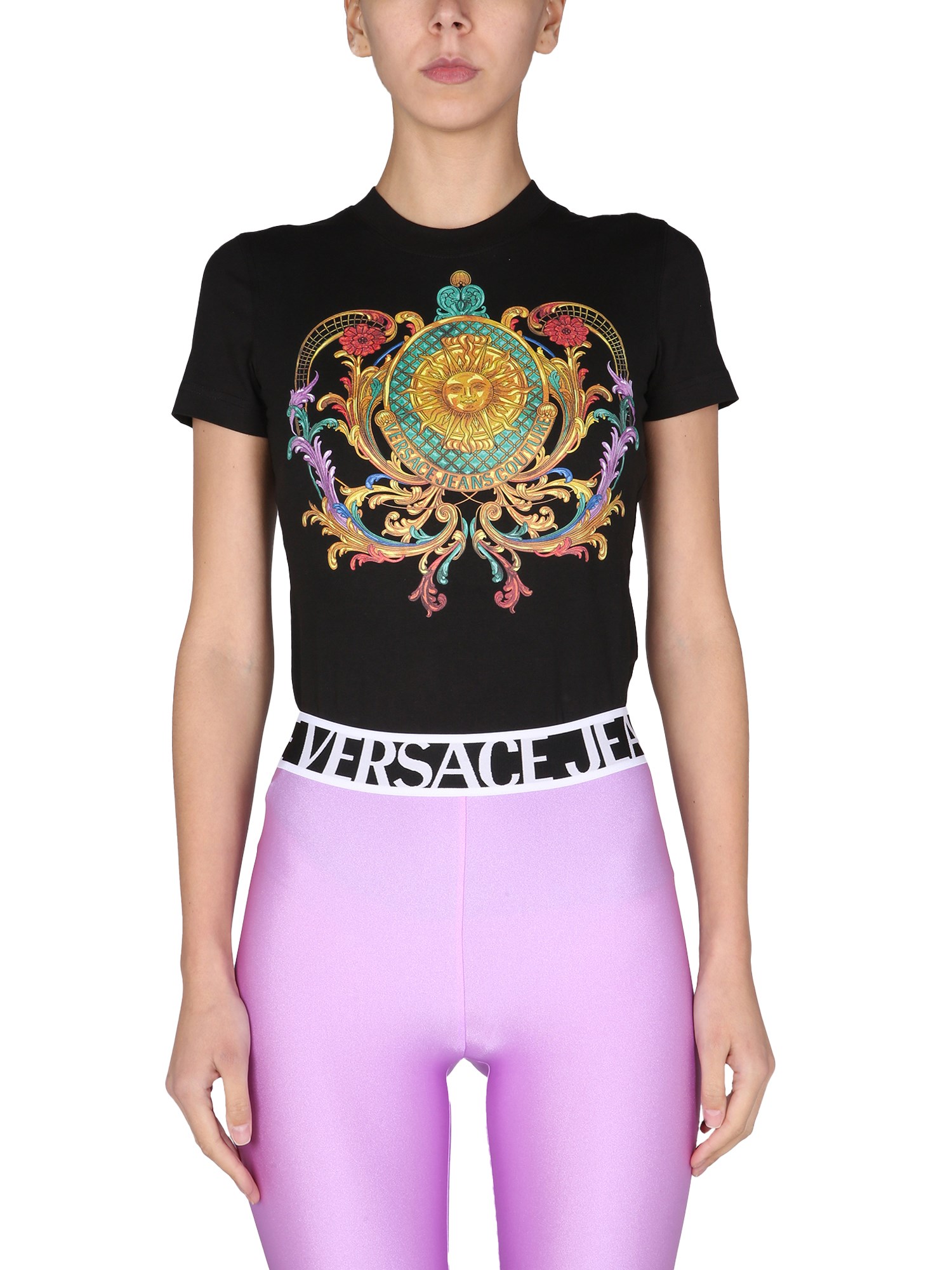 versace jeans couture "garland sun" t-shirt