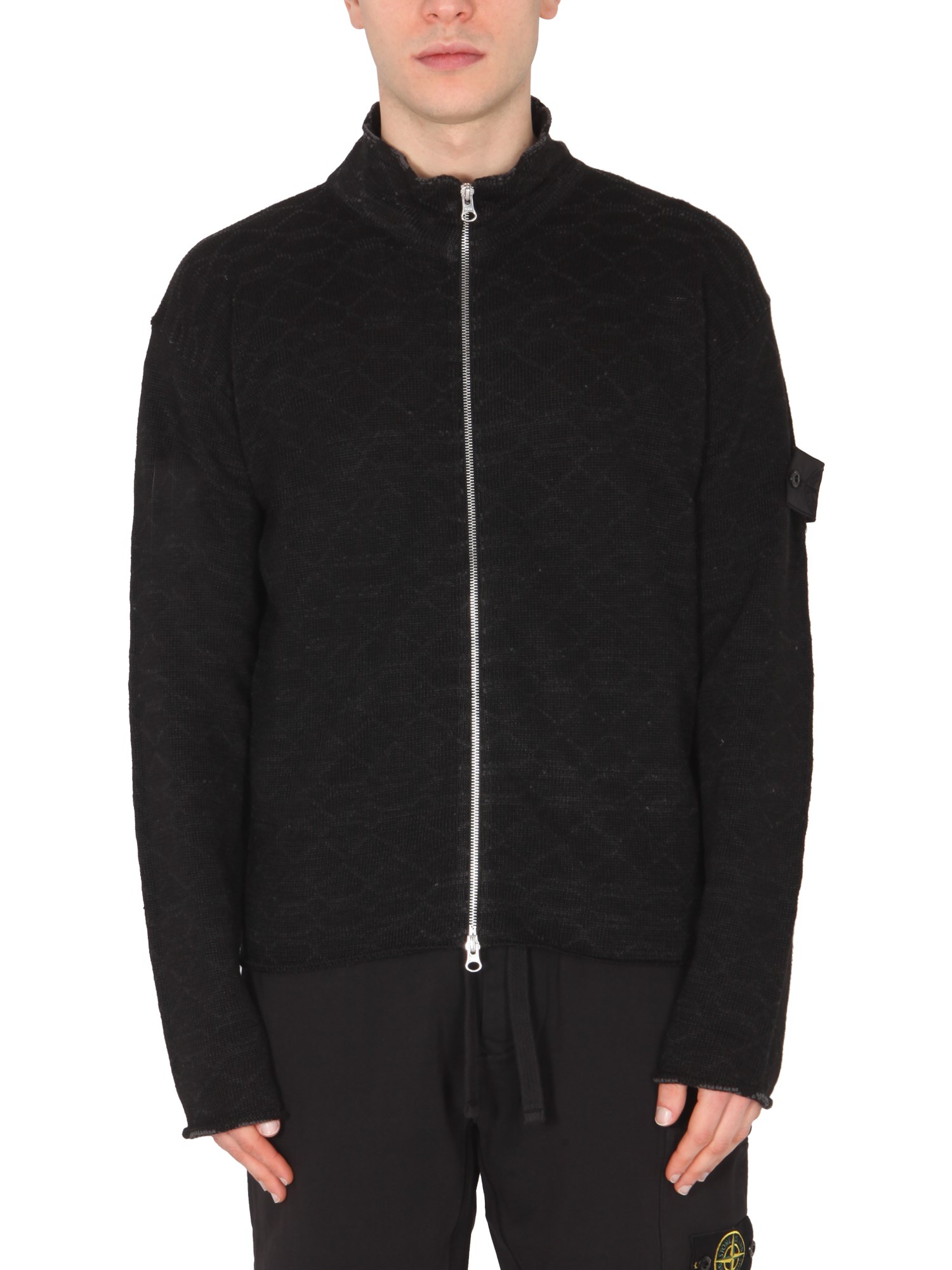 stone island shadow project knit jacket