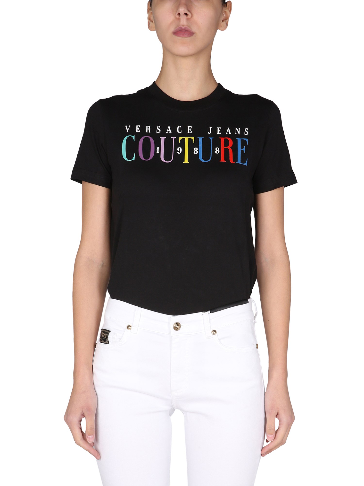 versace jeans couture t-shirt with logo