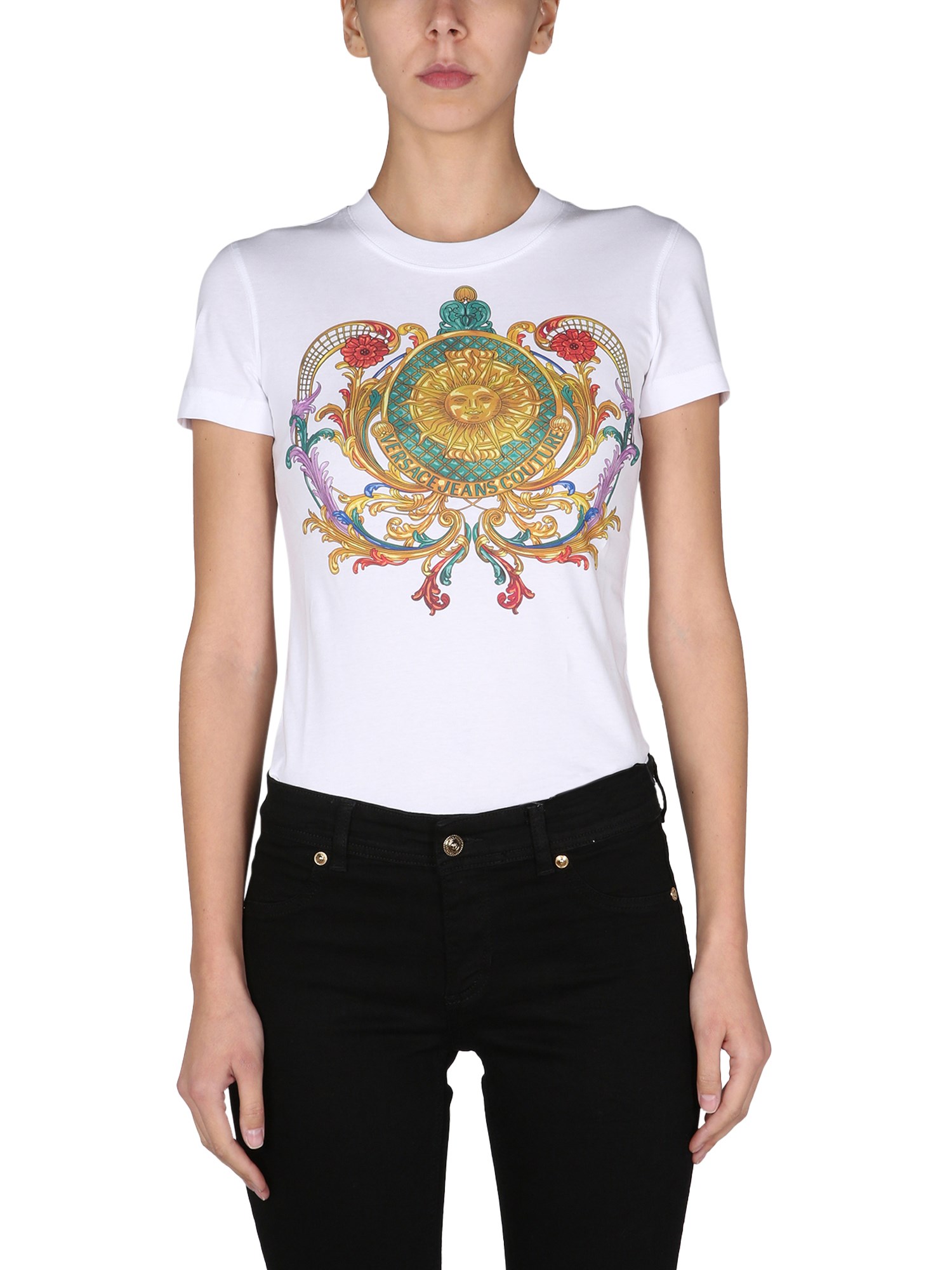versace jeans couture "garland sun" t-shirt