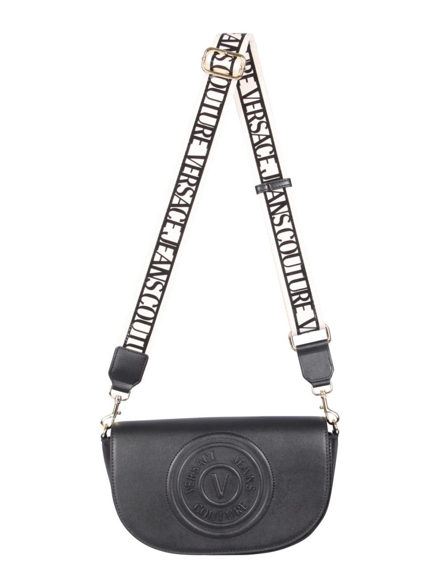 VERSACE JEANS COUTURE - HALF MOON BAG WITH V-EMBLEM - Eleonora Bonucci