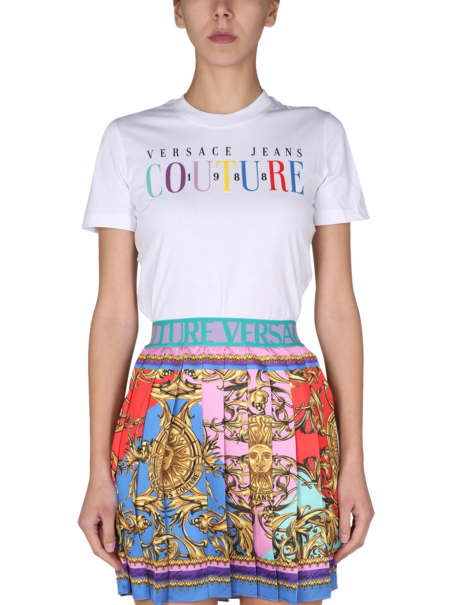 versace jeans couture t-shirt with logo