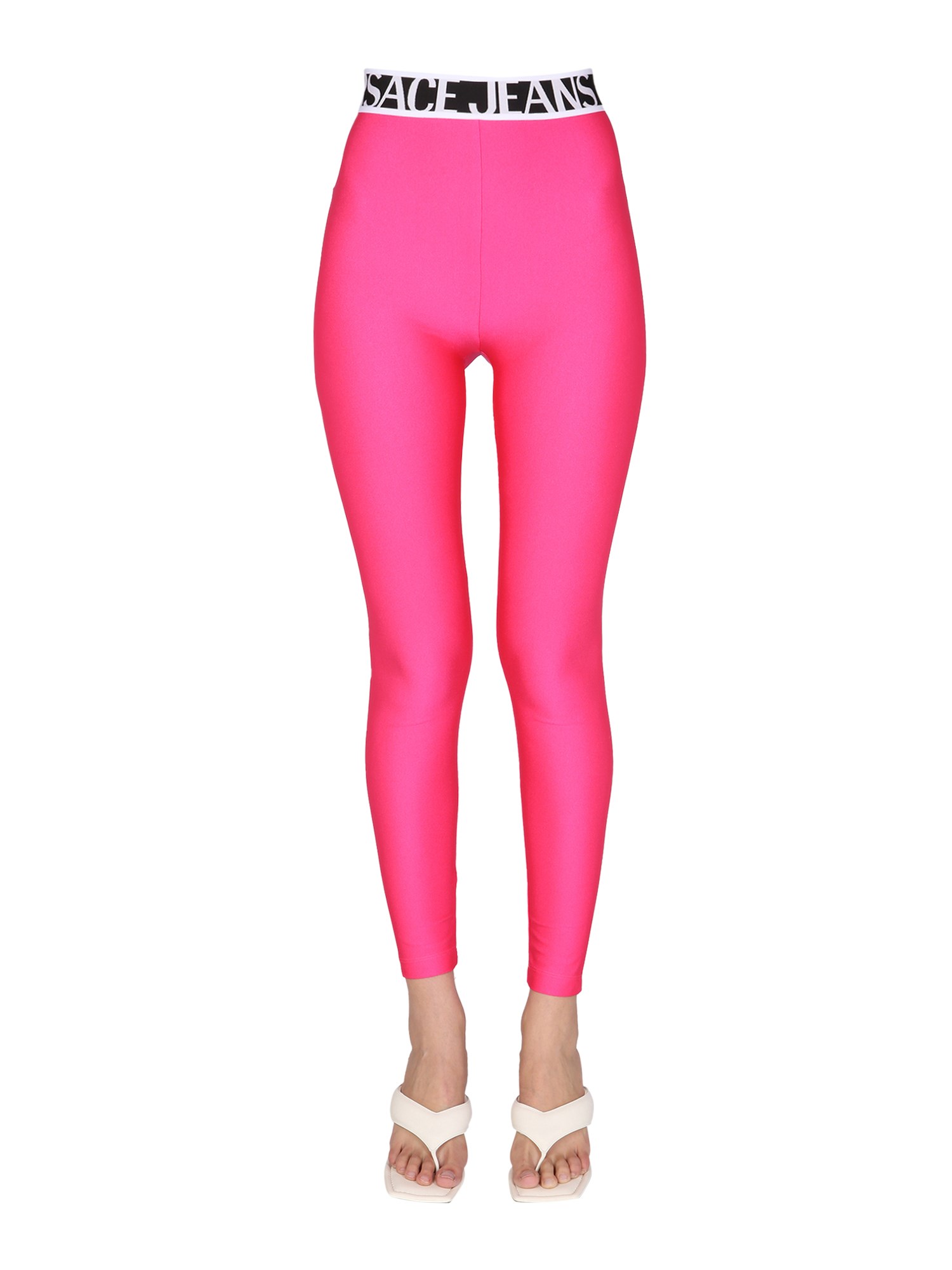 versace jeans couture leggings with logo