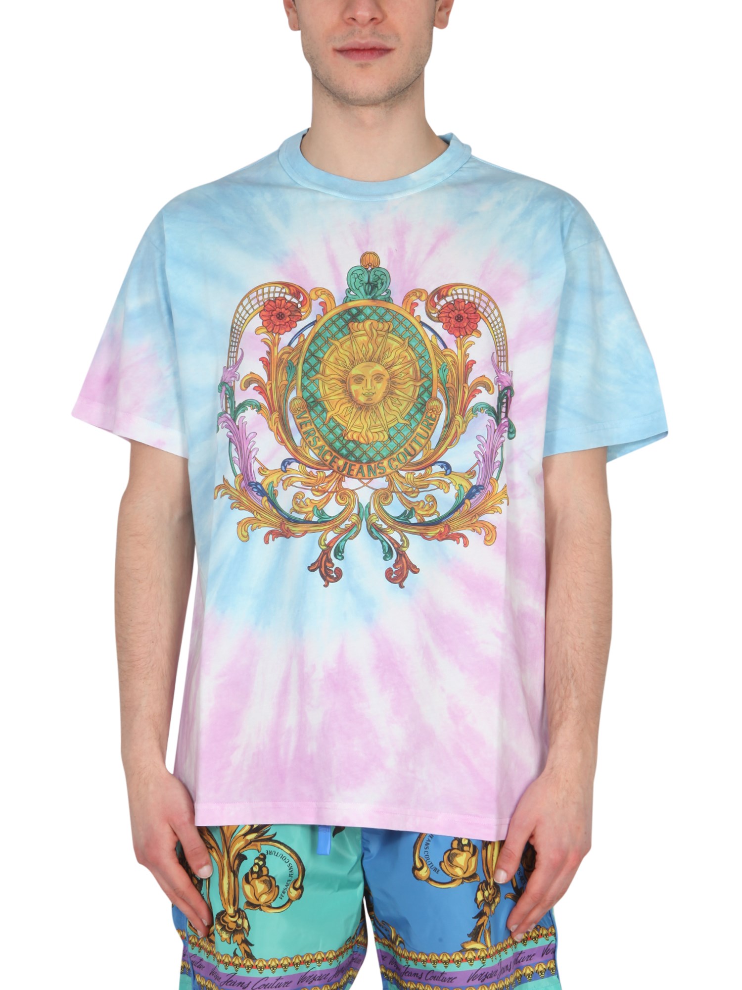 versace jeans couture printed t-shirt